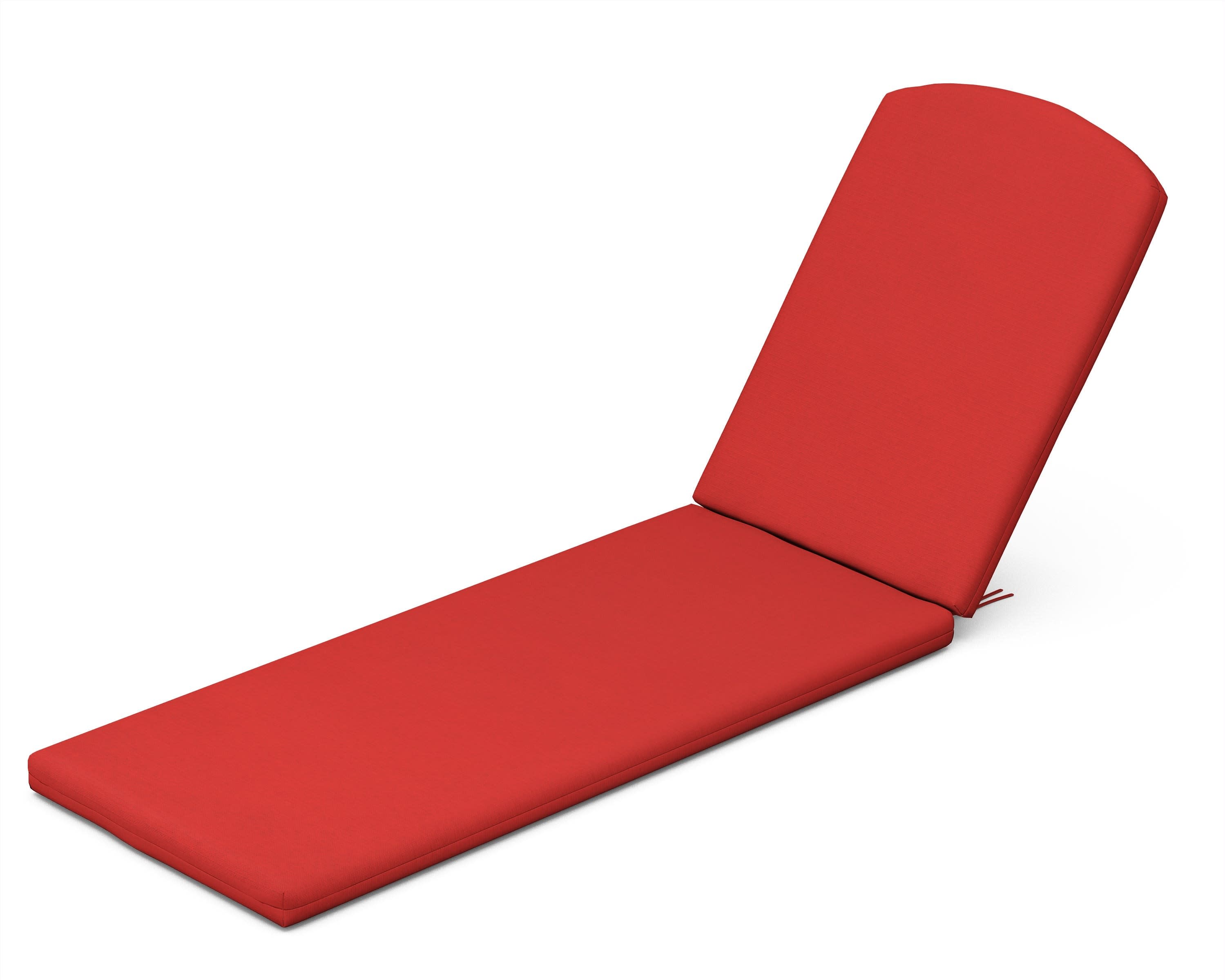 Chaise Cushion in Crimson Linen