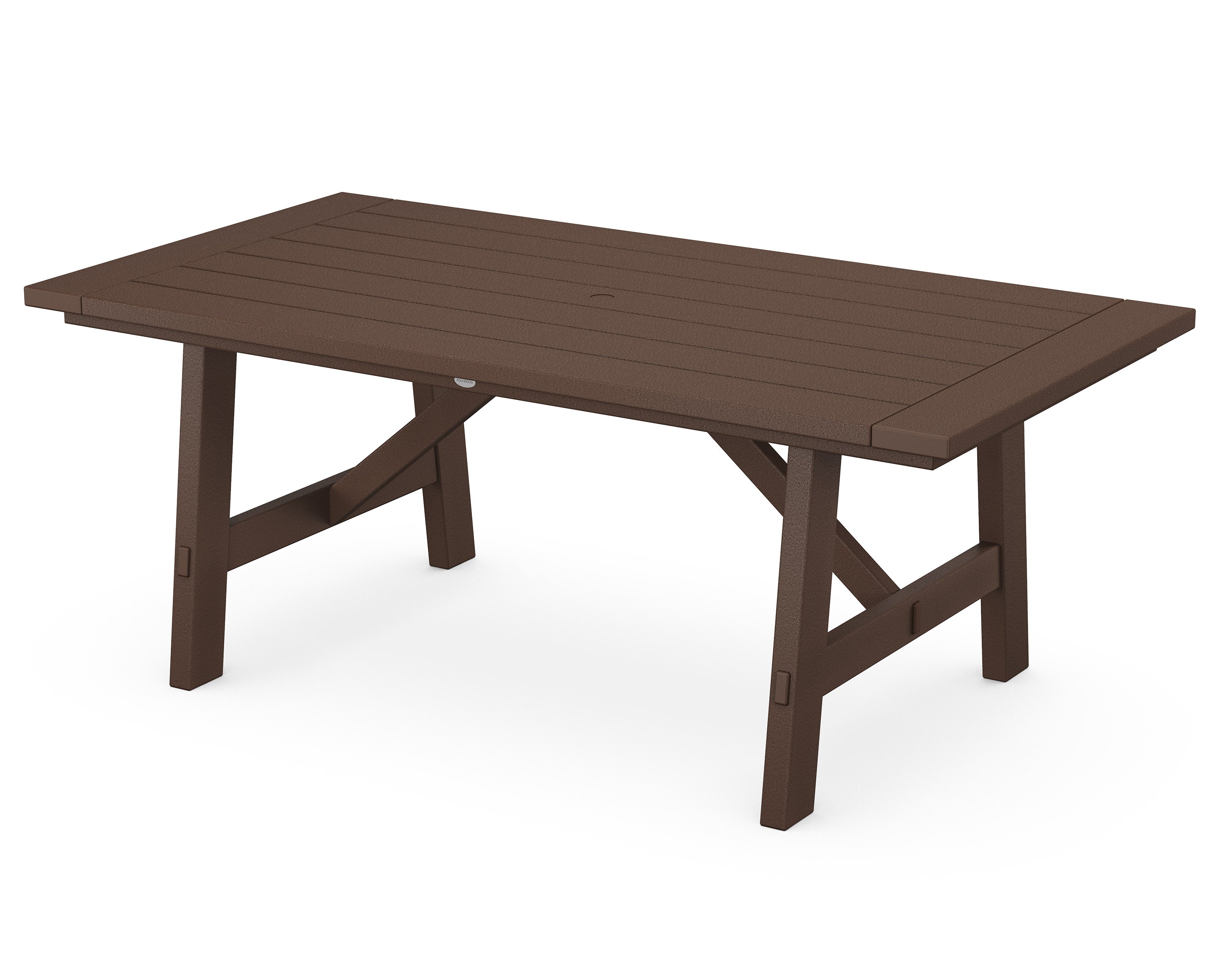 Rustic Farmhouse 39" x 75" Dining Table in Mahogany