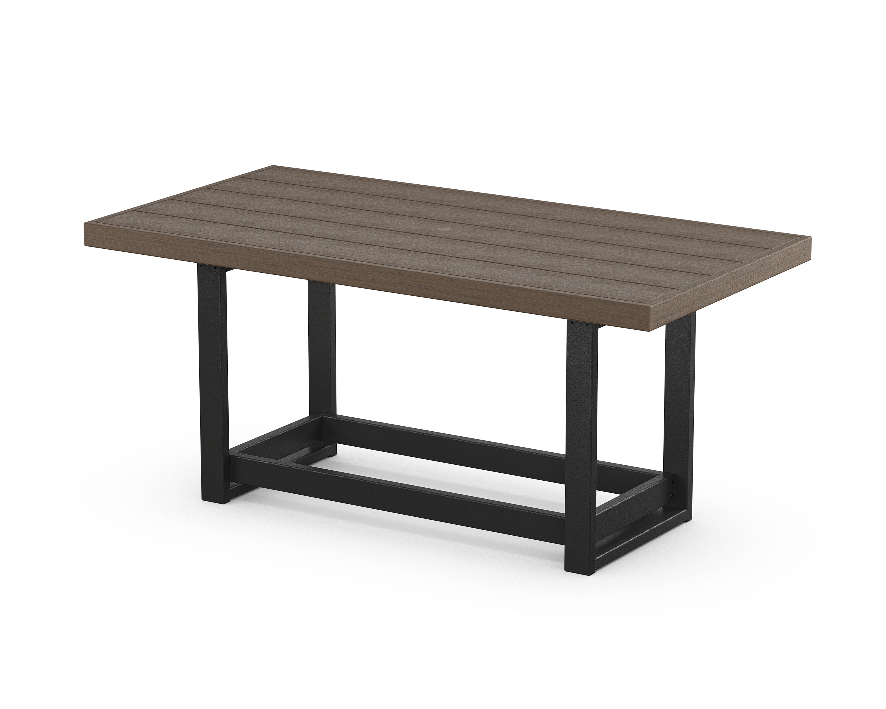 EDGE 40 x 78 Counter Table in Black / Kona