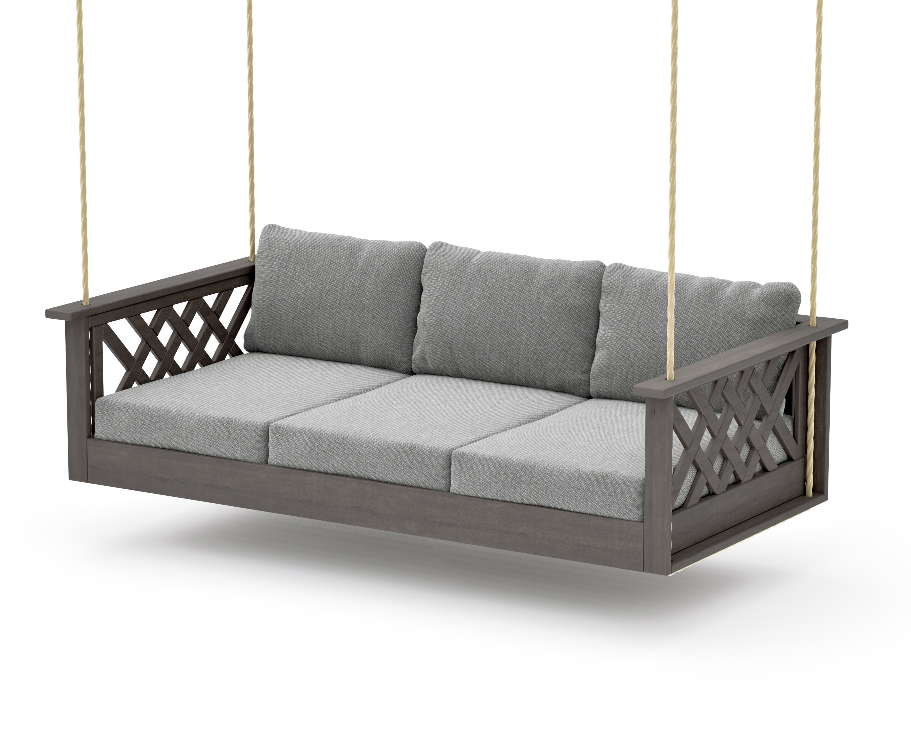 Wovendale Daybed Swing in Driftwood / Grey Mist