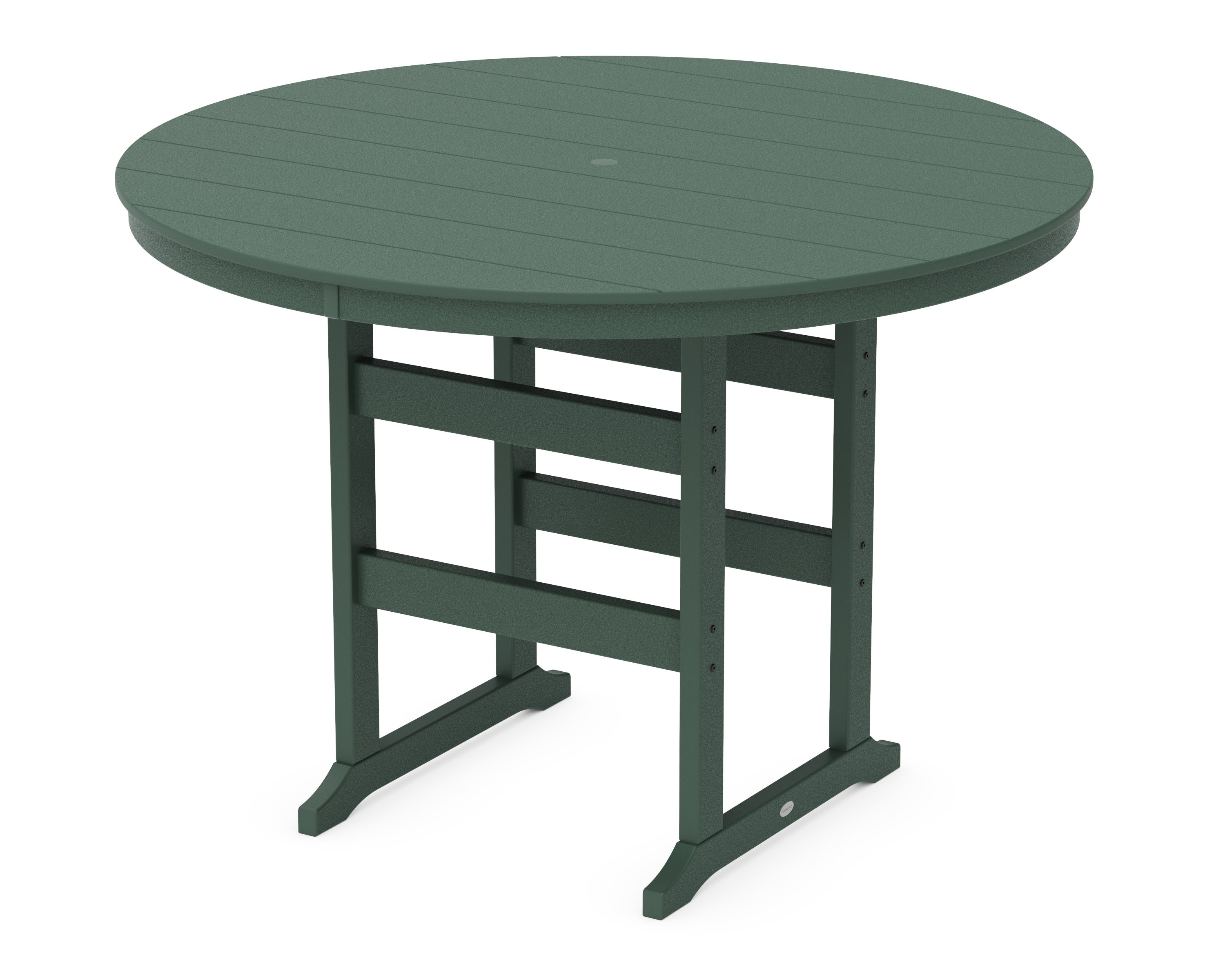 60" Round Farmhouse Bar Table in Green