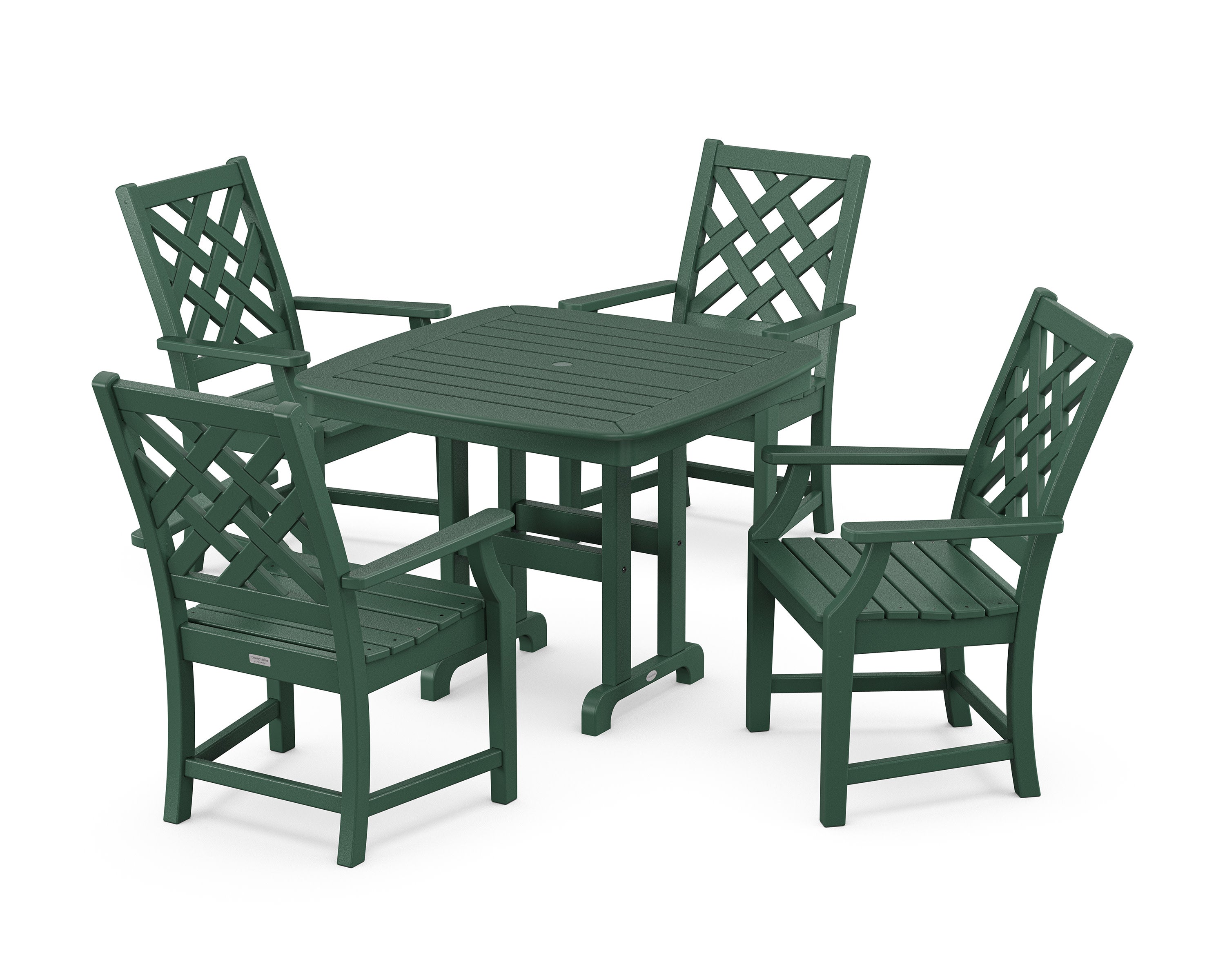Wovendale 5-Piece Dining Set in Green