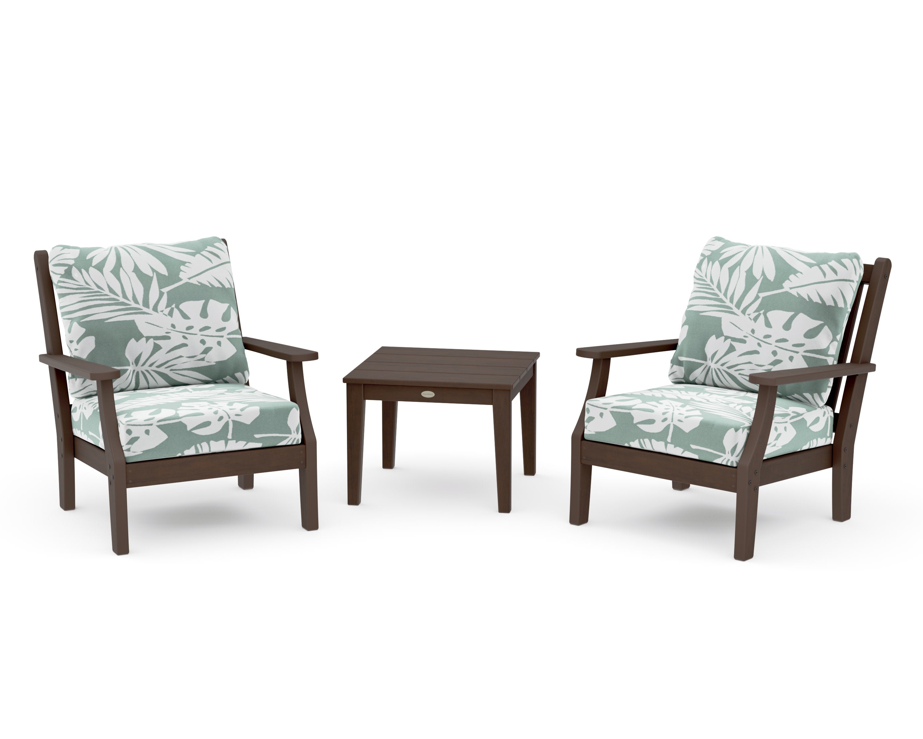 Wovendale 3-Piece Deep Seating Set in Kona / Leaf Glacier Spa