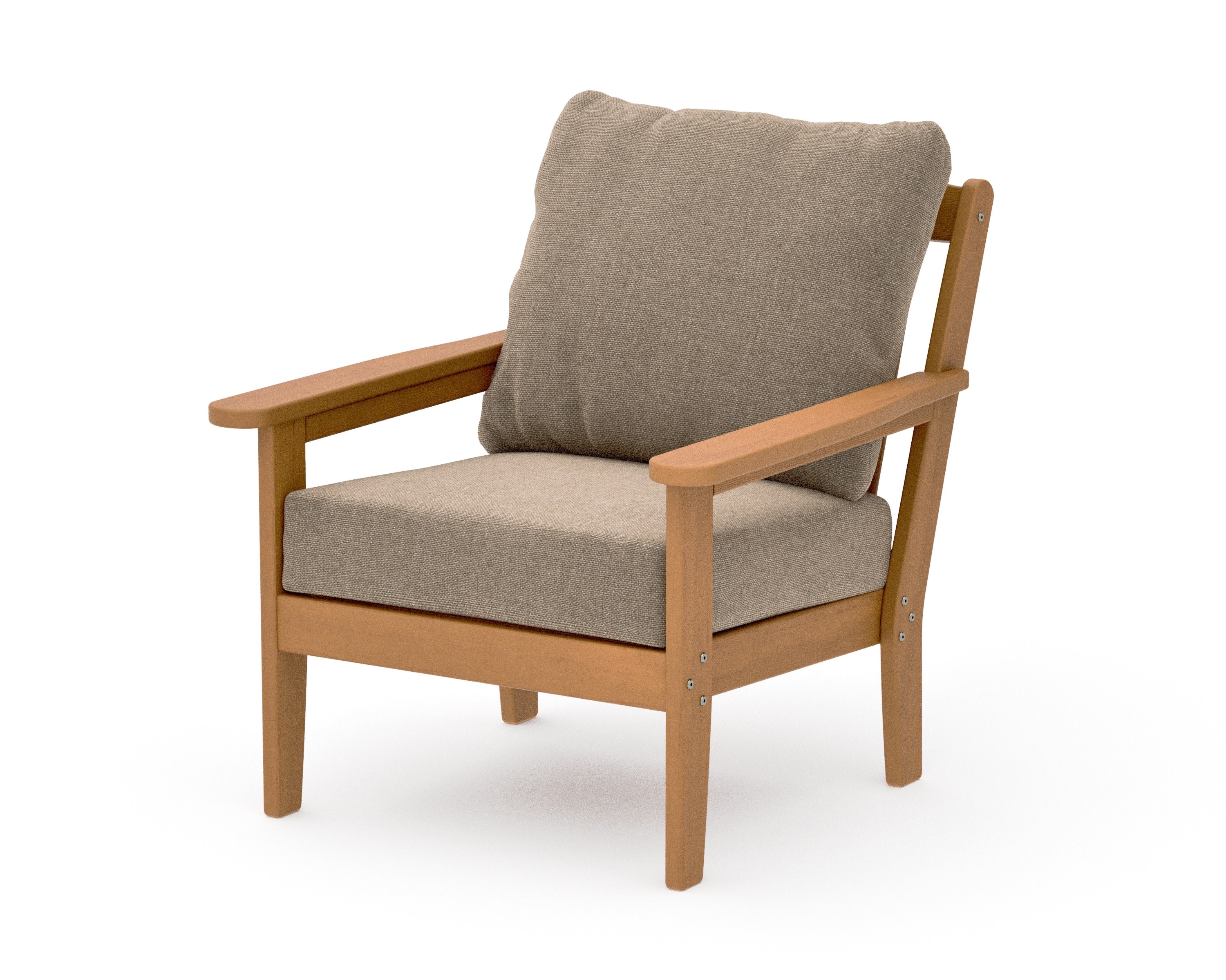 Cottage Deep Seating Chair in Natural / Spiced Burlap