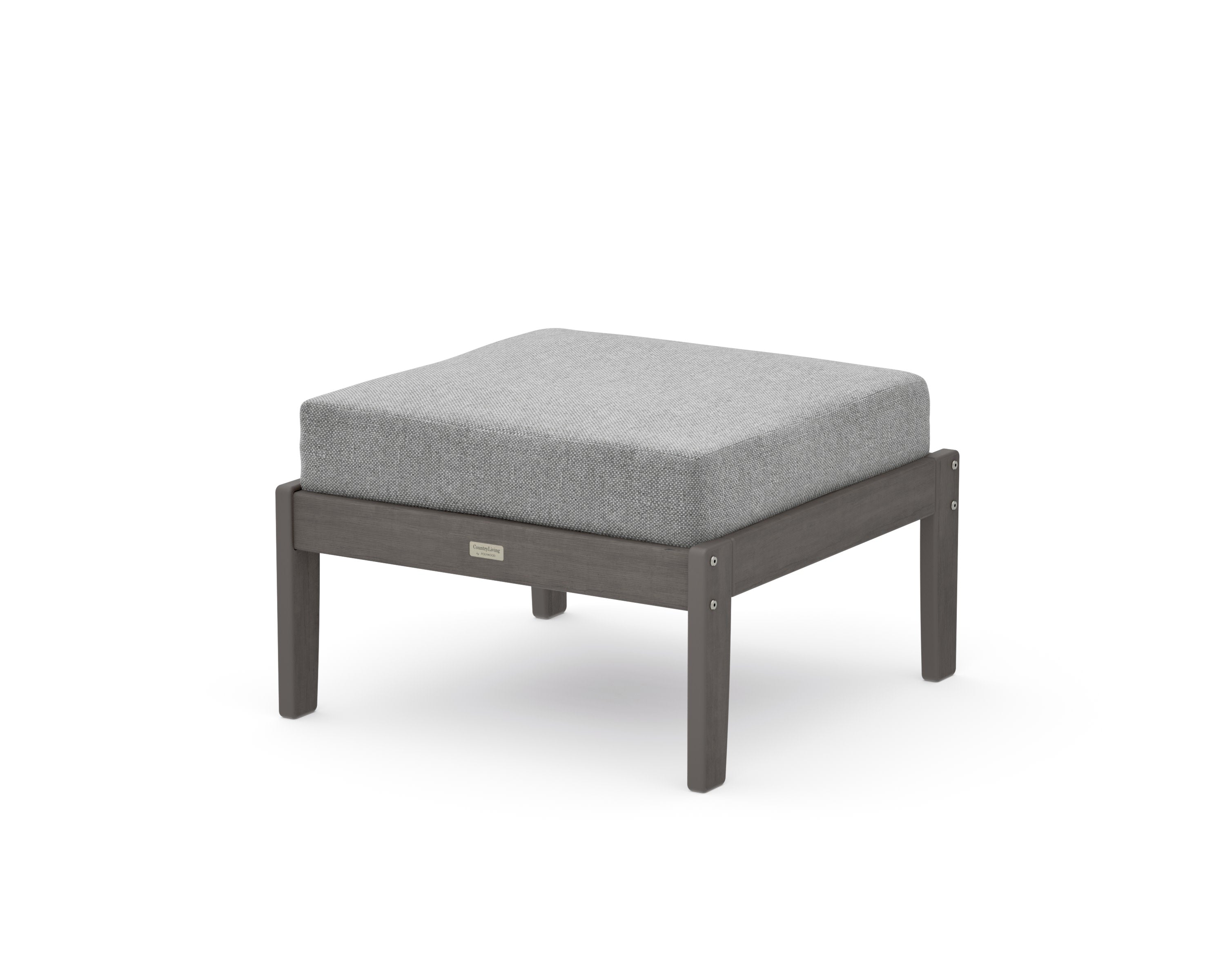 Cottage Deep Seating Ottoman in Driftwood / Grey Mist
