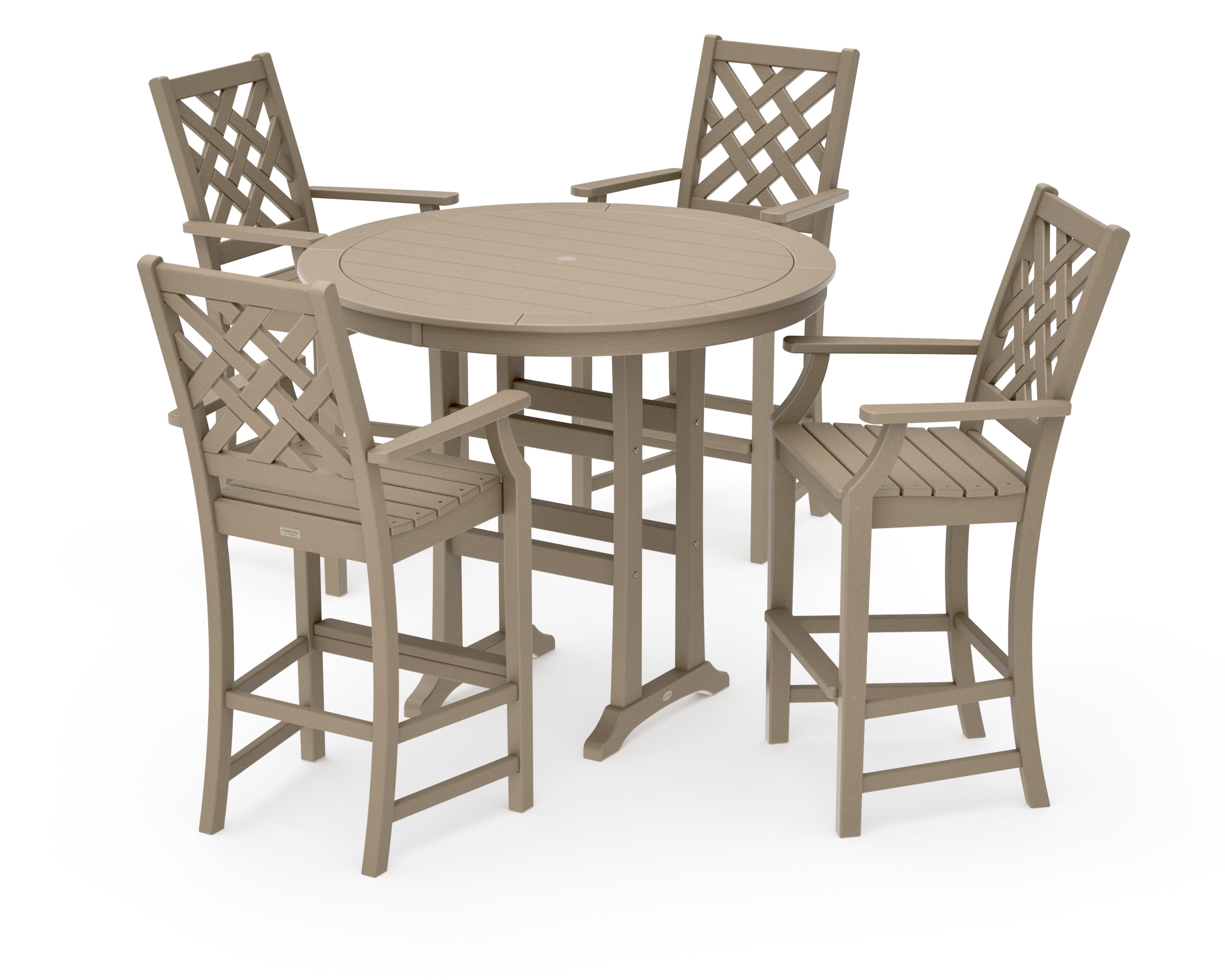 Wovendale 5-Piece Round Bar Set in Vintage Sahara