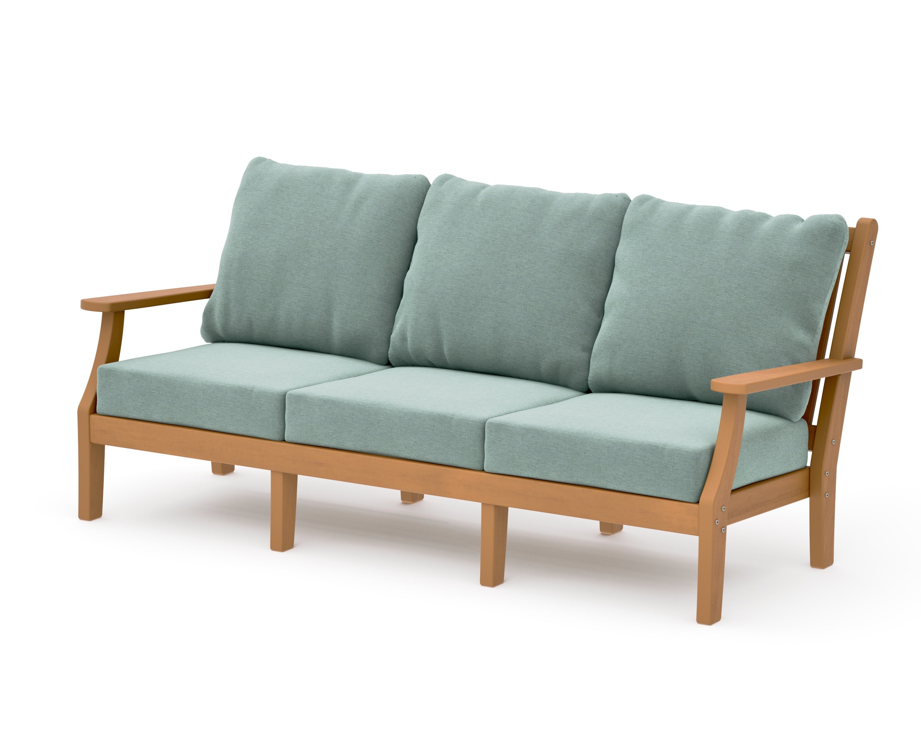Wovendale Deep Seating Sofa in Natural / Glacier Spa