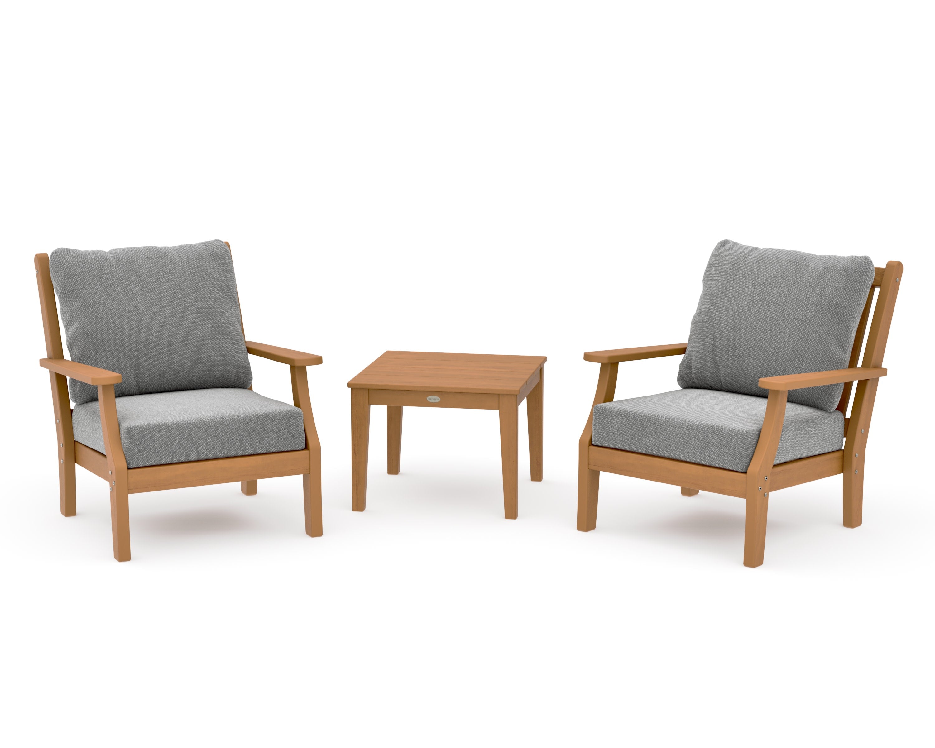 Wovendale 3-Piece Deep Seating Set in Natural / Grey Mist