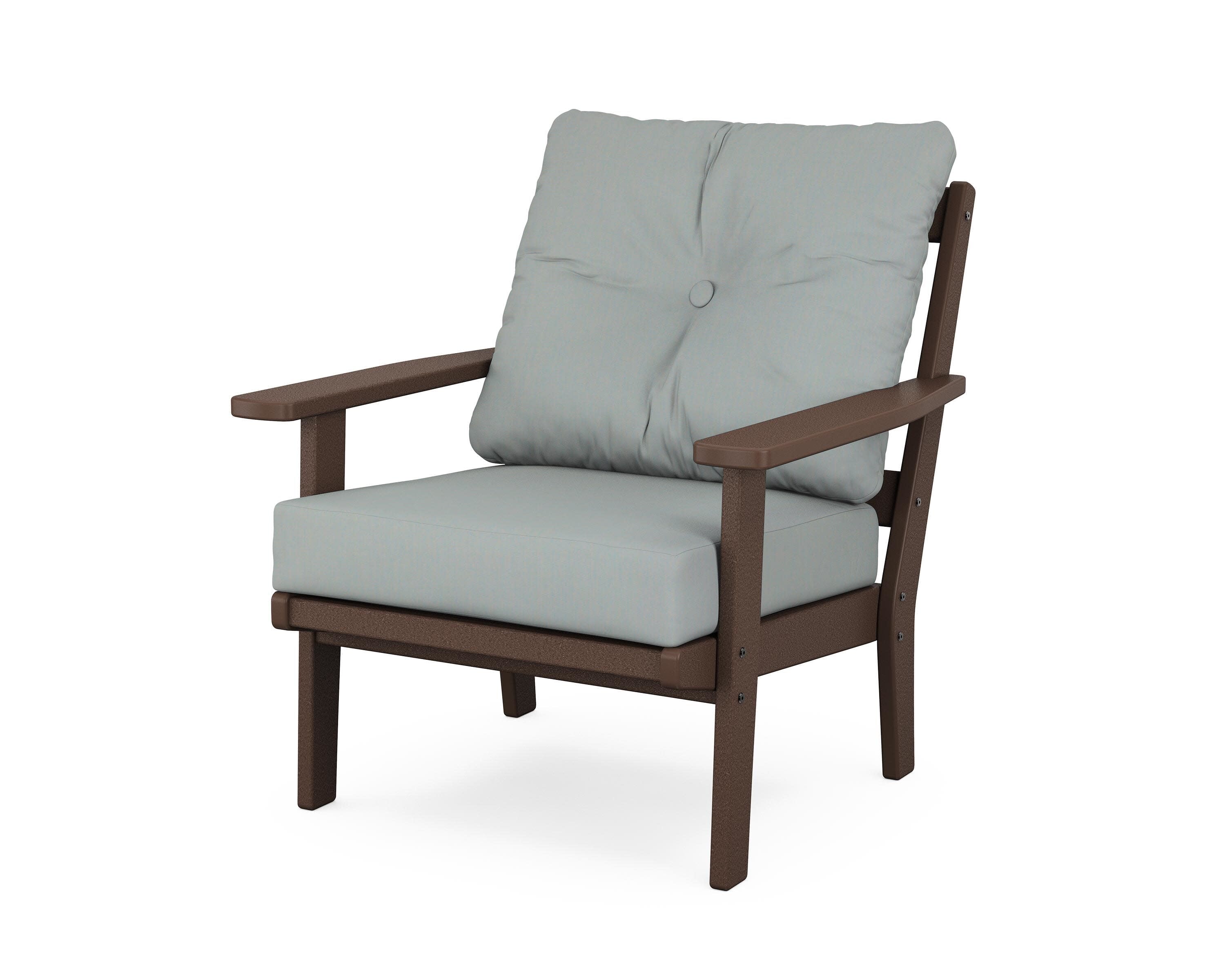 Prairie Deep Seating Chair in Mahogany / Spa