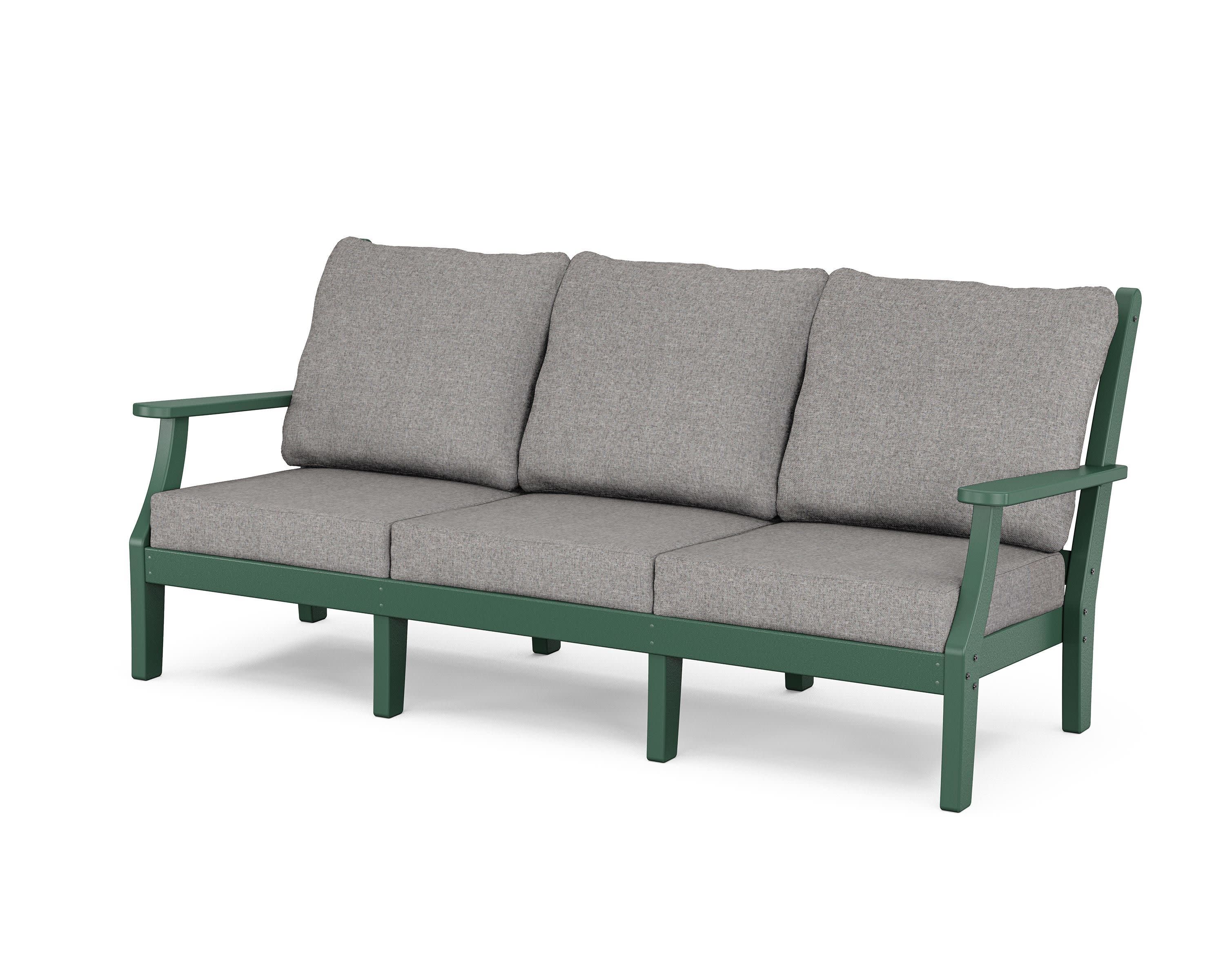Wovendale Deep Seating Sofa in Green / Grey Mist