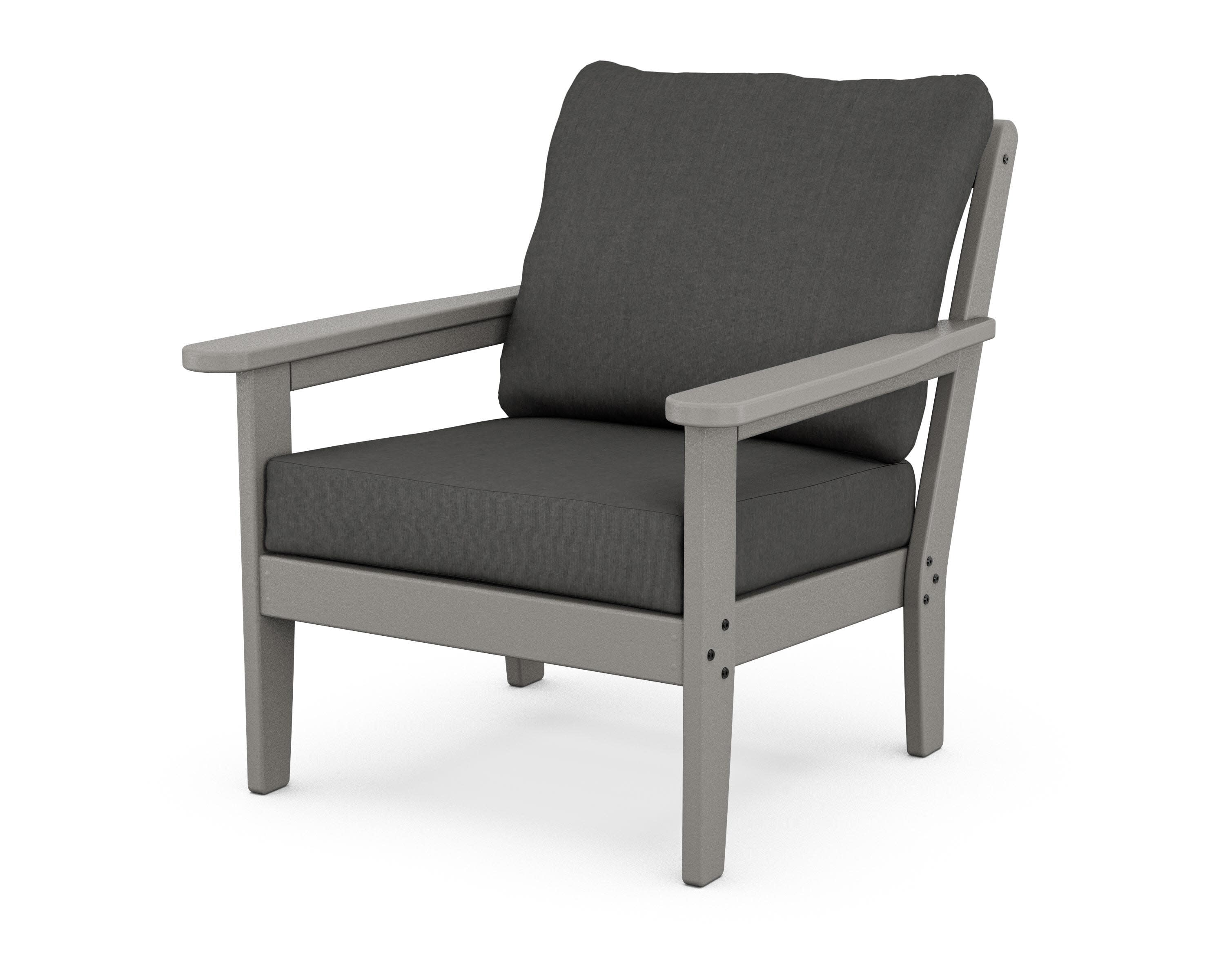 Cottage Deep Seating Chair in Slate Grey / Spectrum Carbon