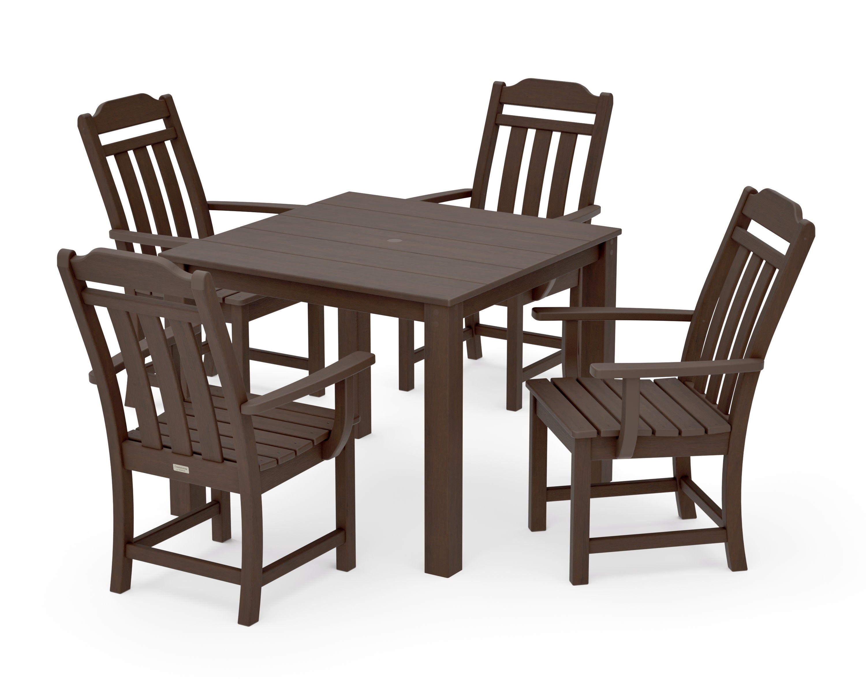 Cottage 5-Piece Parsons Dining Set in Kona