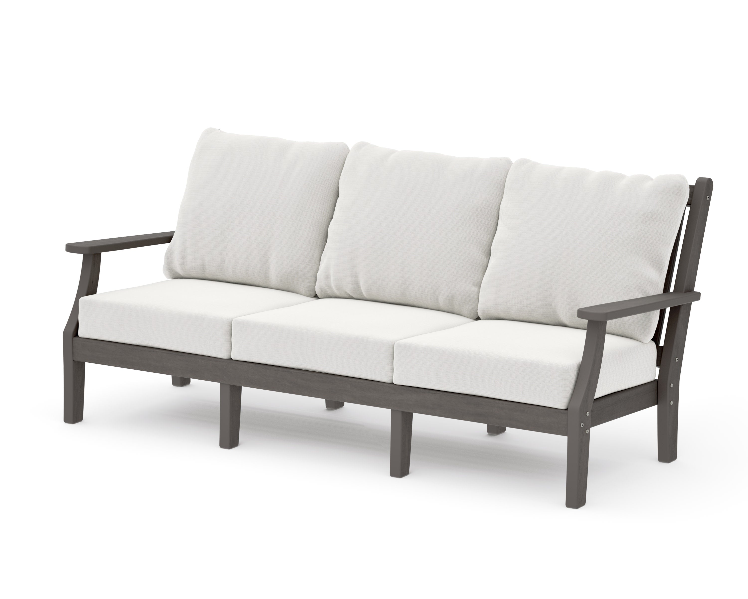 Wovendale Deep Seating Sofa in Driftwood / Natural Linen