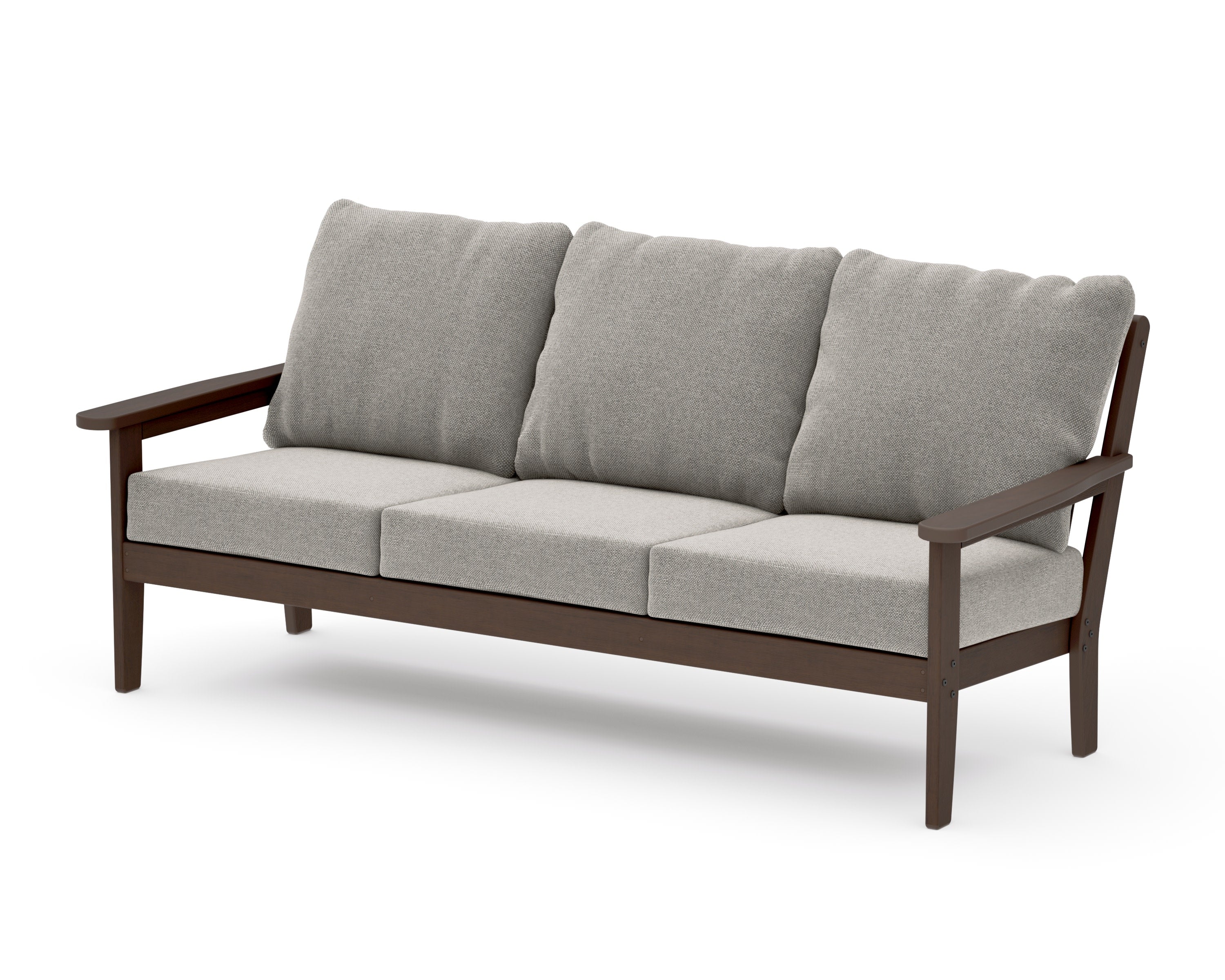 Cottage Deep Seating Sofa in Kona / Weathered Tweed