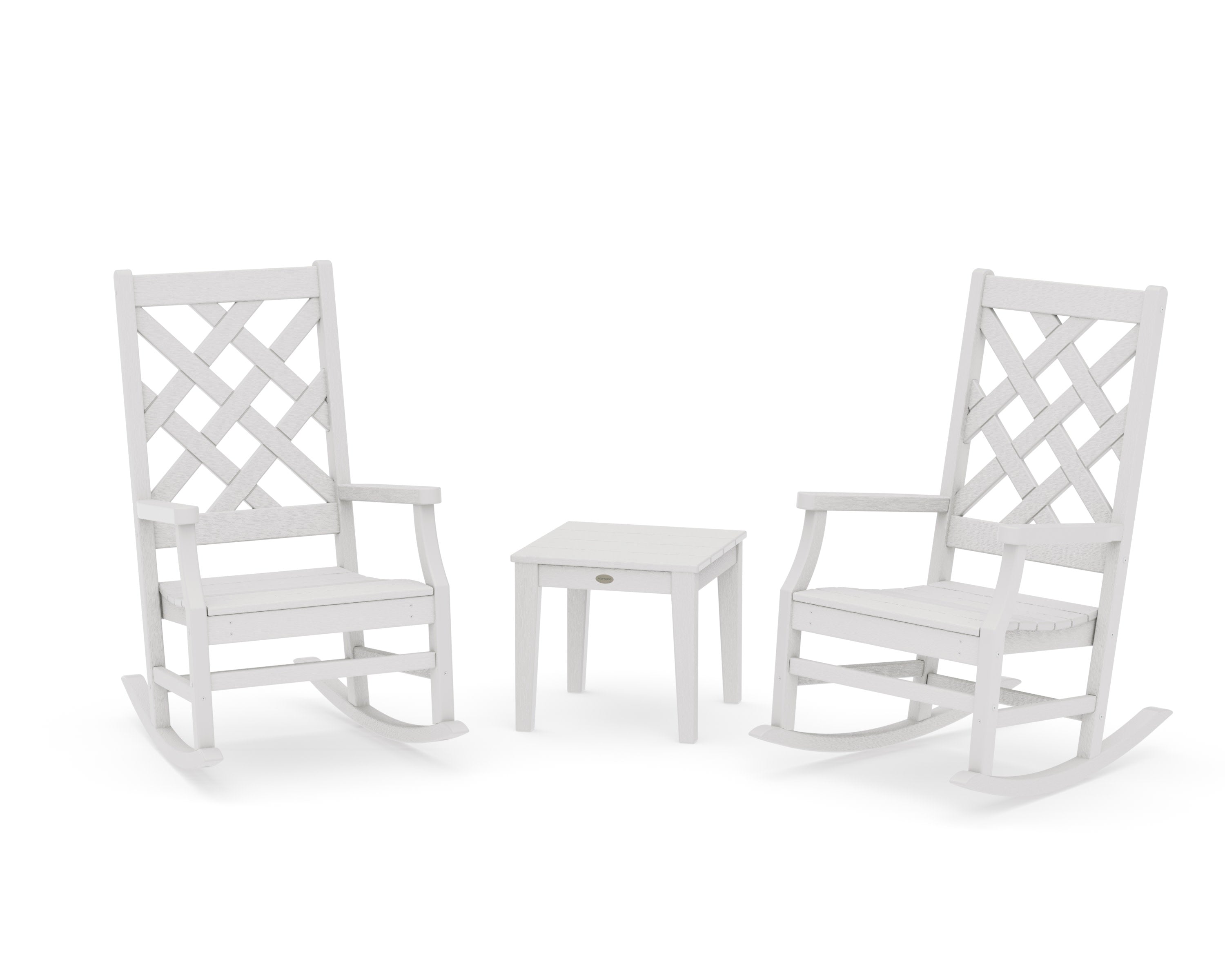 Wovendale 3-Piece Rocking Chair Set in Vintage White
