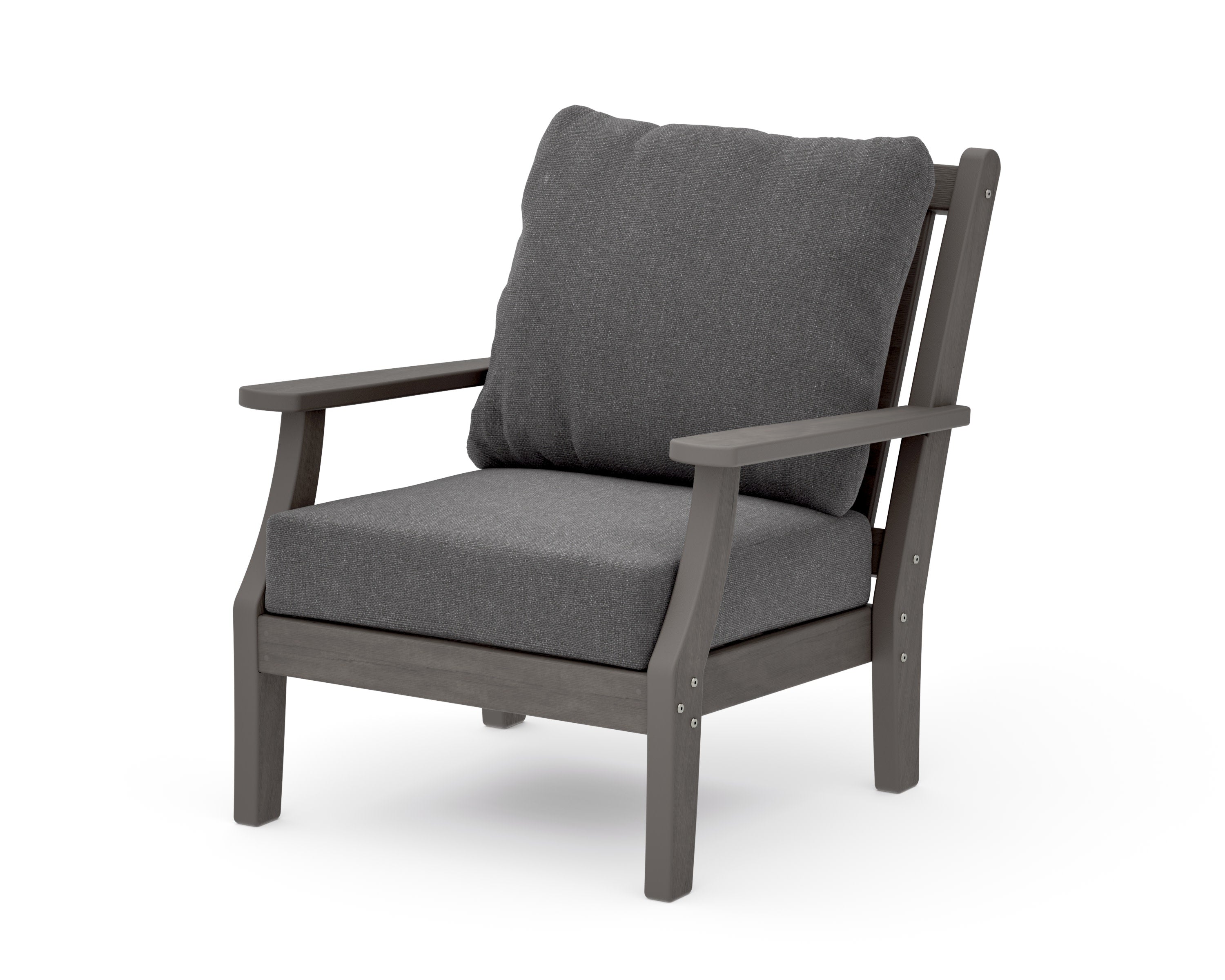 Wovendale Deep Seating Chair in Driftwood / Ash Charcoal