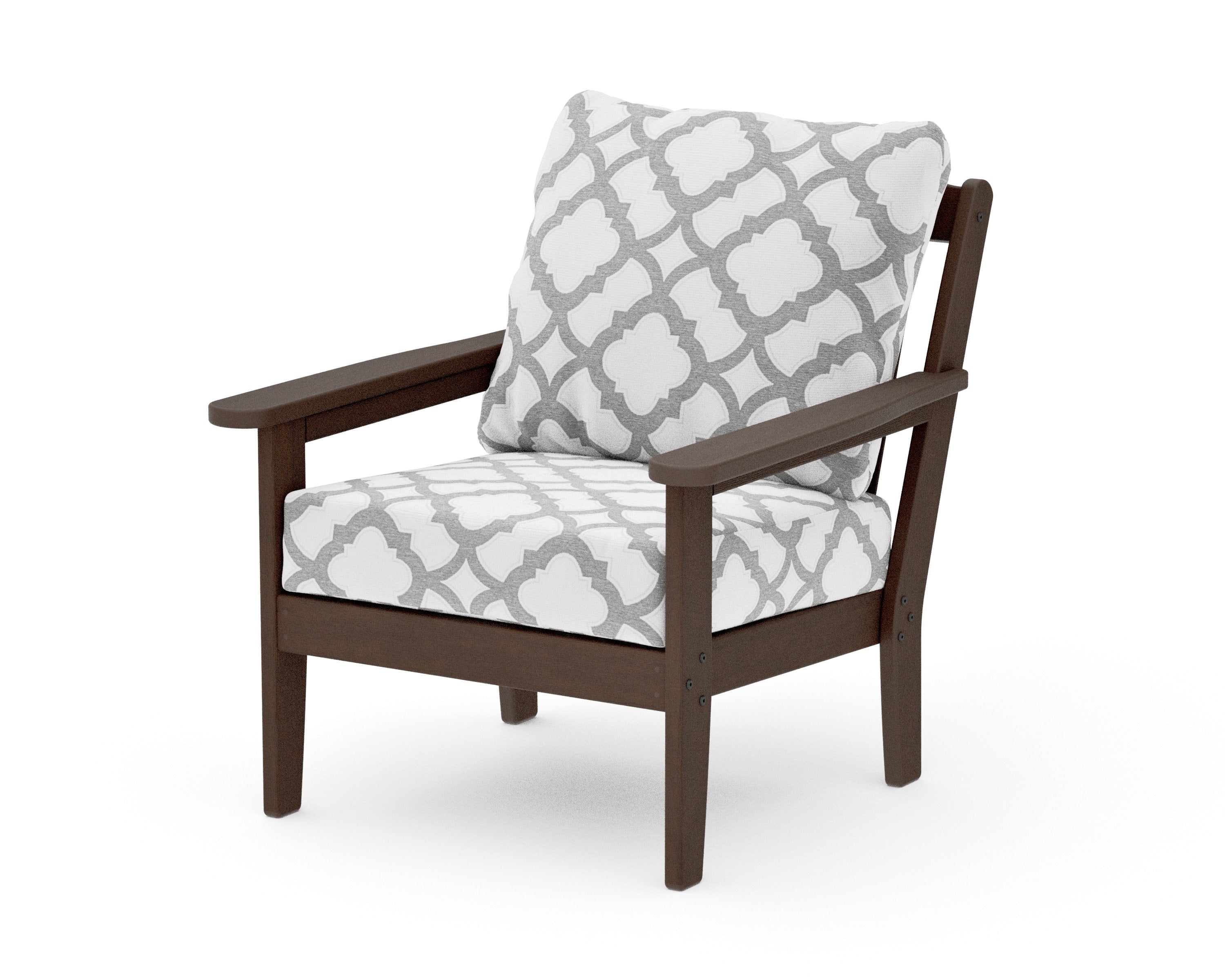 Cottage Deep Seating Chair in Kona / Trellis Grey Mist
