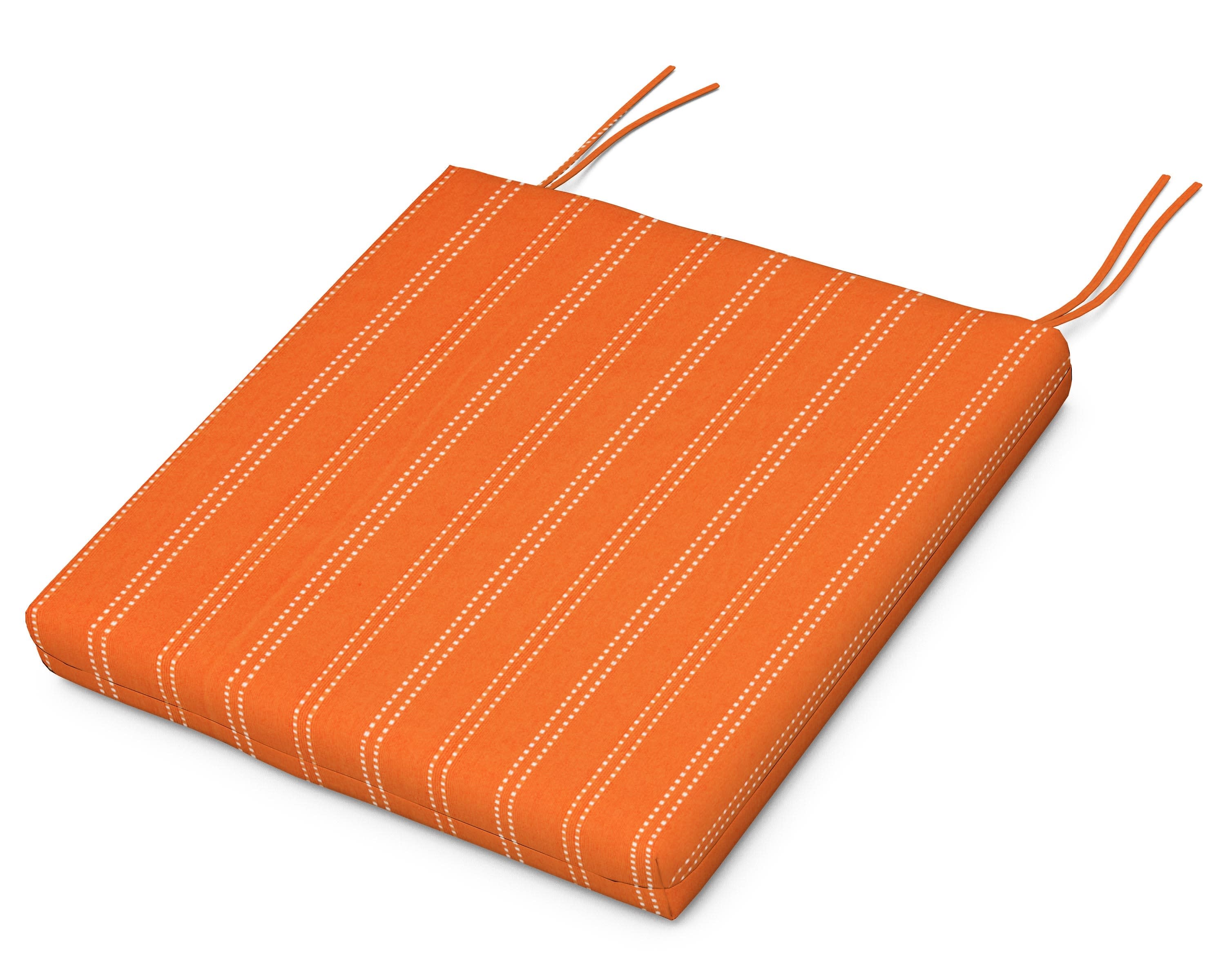 Seat Cushion - 18.5"D x 21"W x 2.5"H in Stitch Mango