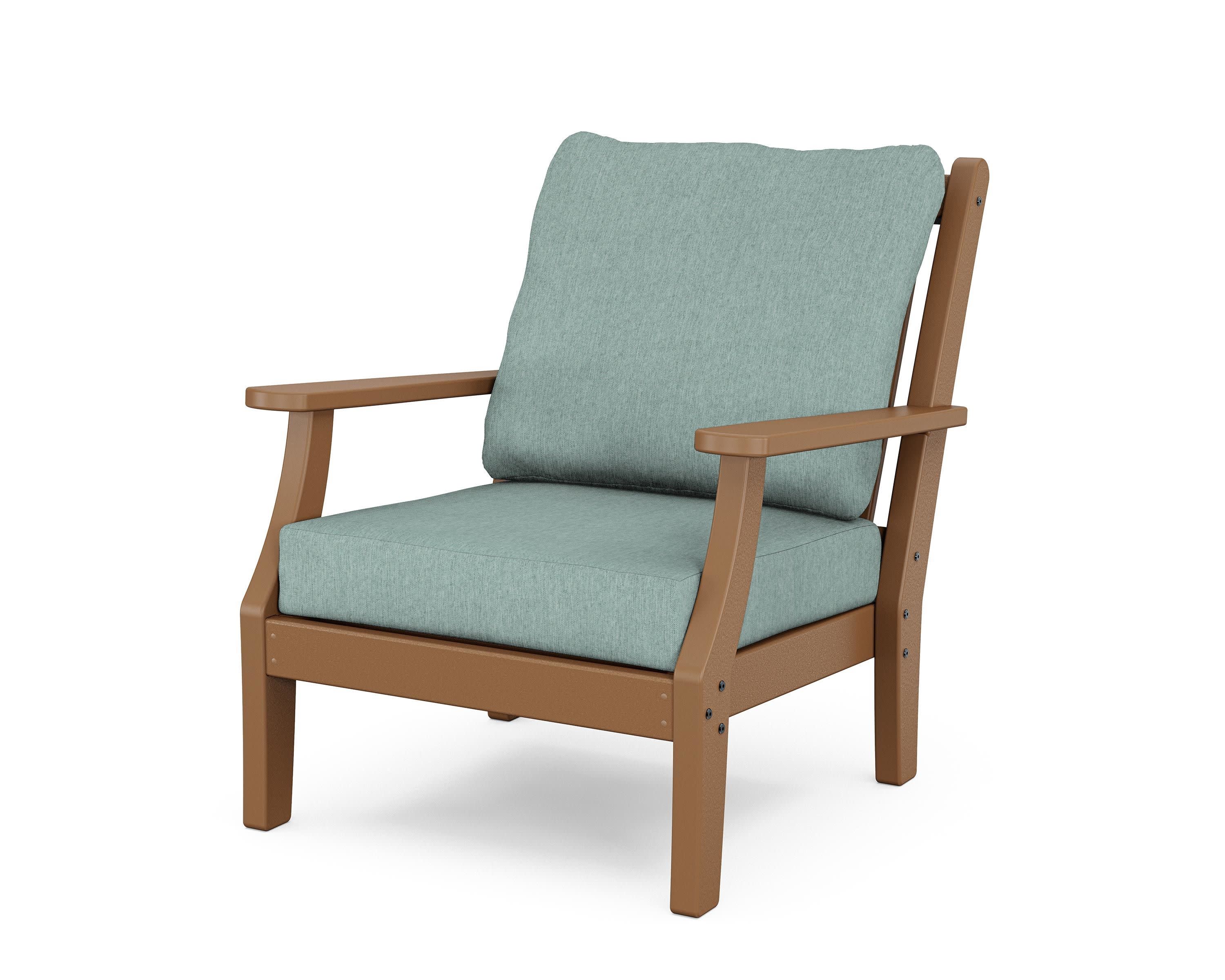 Wovendale Deep Seating Chair in Teak / Glacier Spa