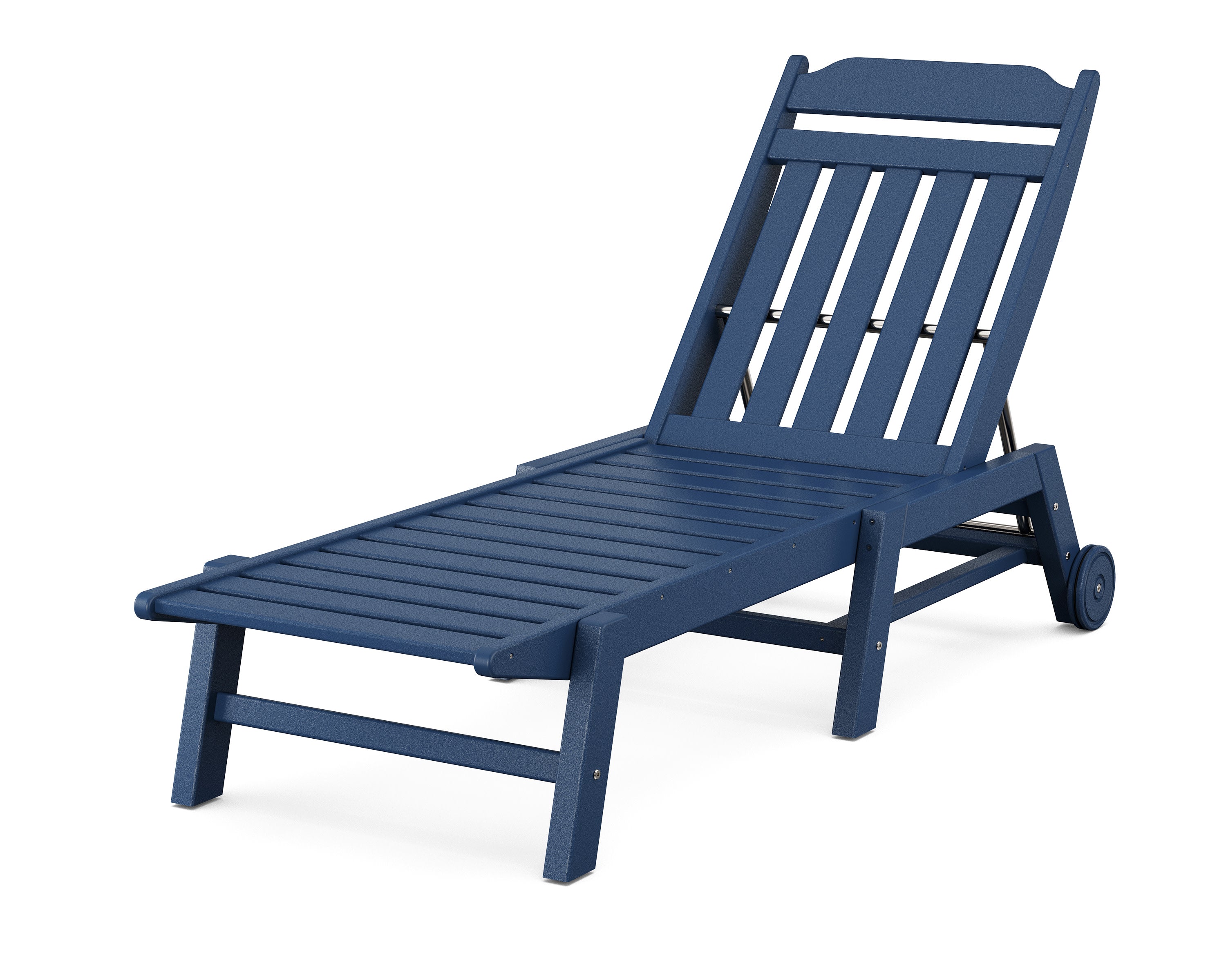 Cottage Chaise with Wheels in Navy