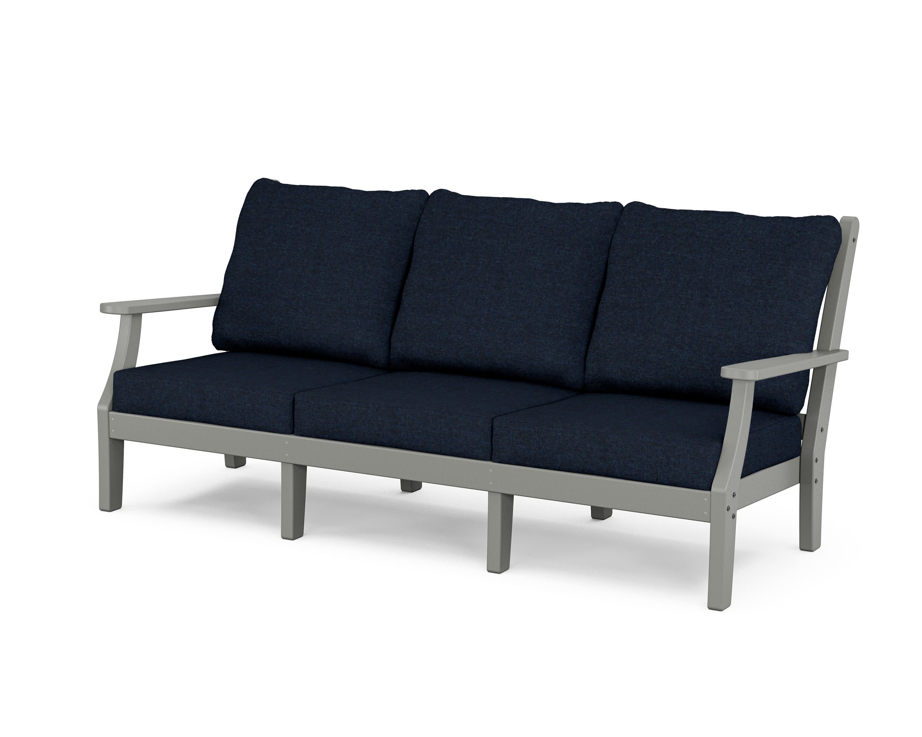 Wovendale Deep Seating Sofa in Slate Grey / Marine Indigo