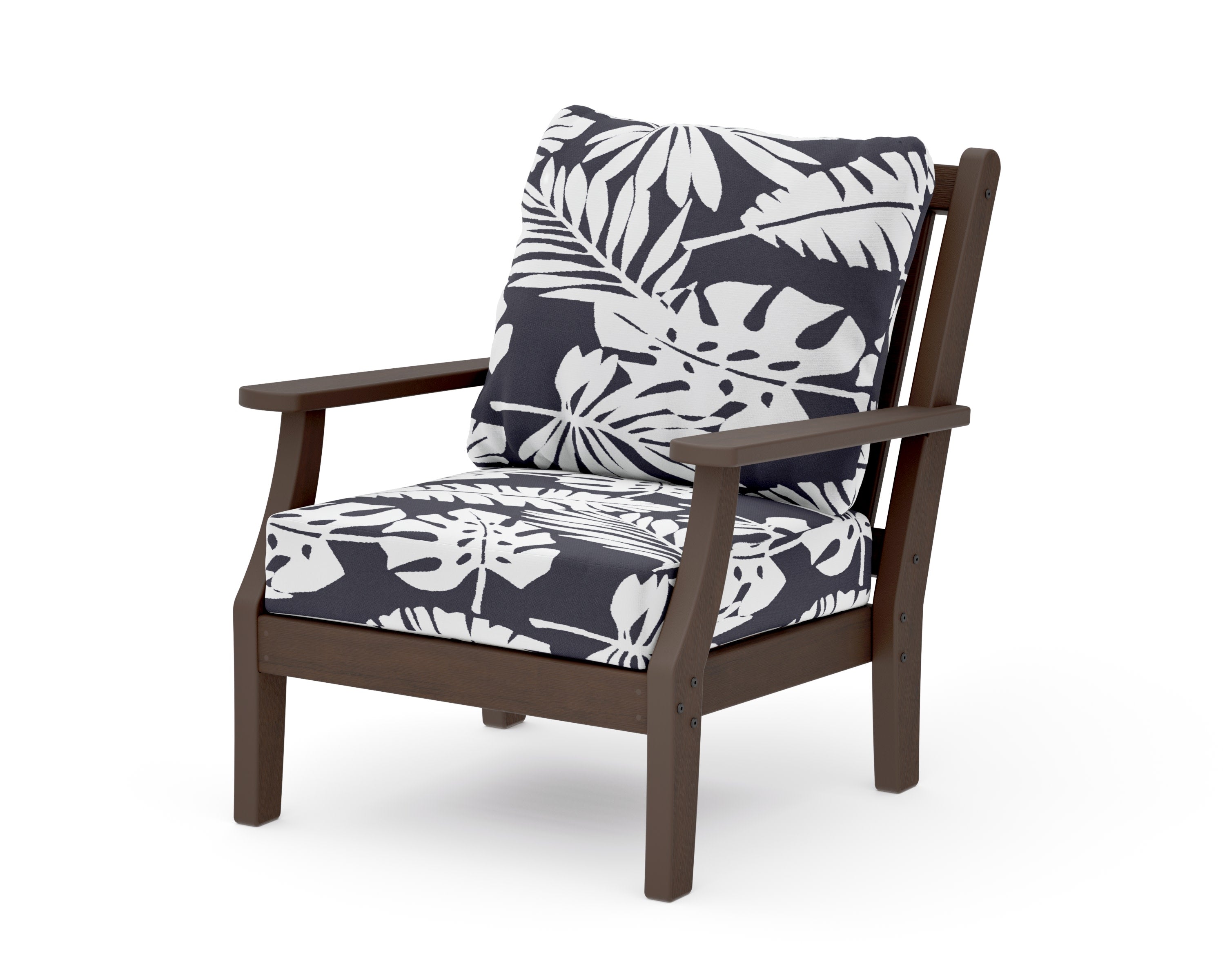 Wovendale Deep Seating Chair in Kona / Leaf Navy
