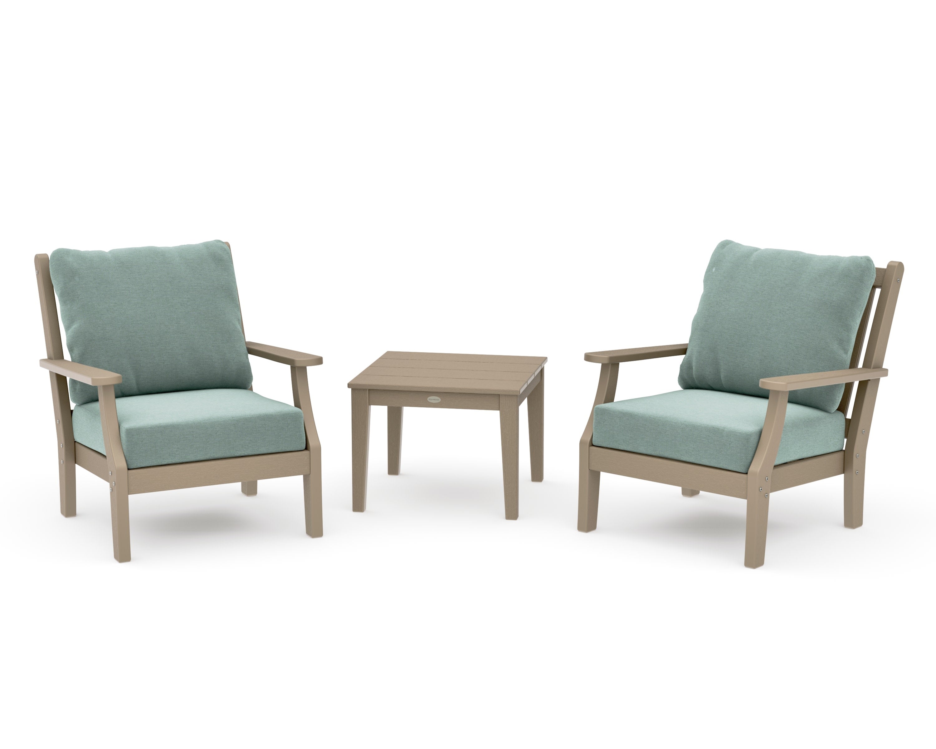 Wovendale 3-Piece Deep Seating Set in Vintage Sahara / Glacier Spa