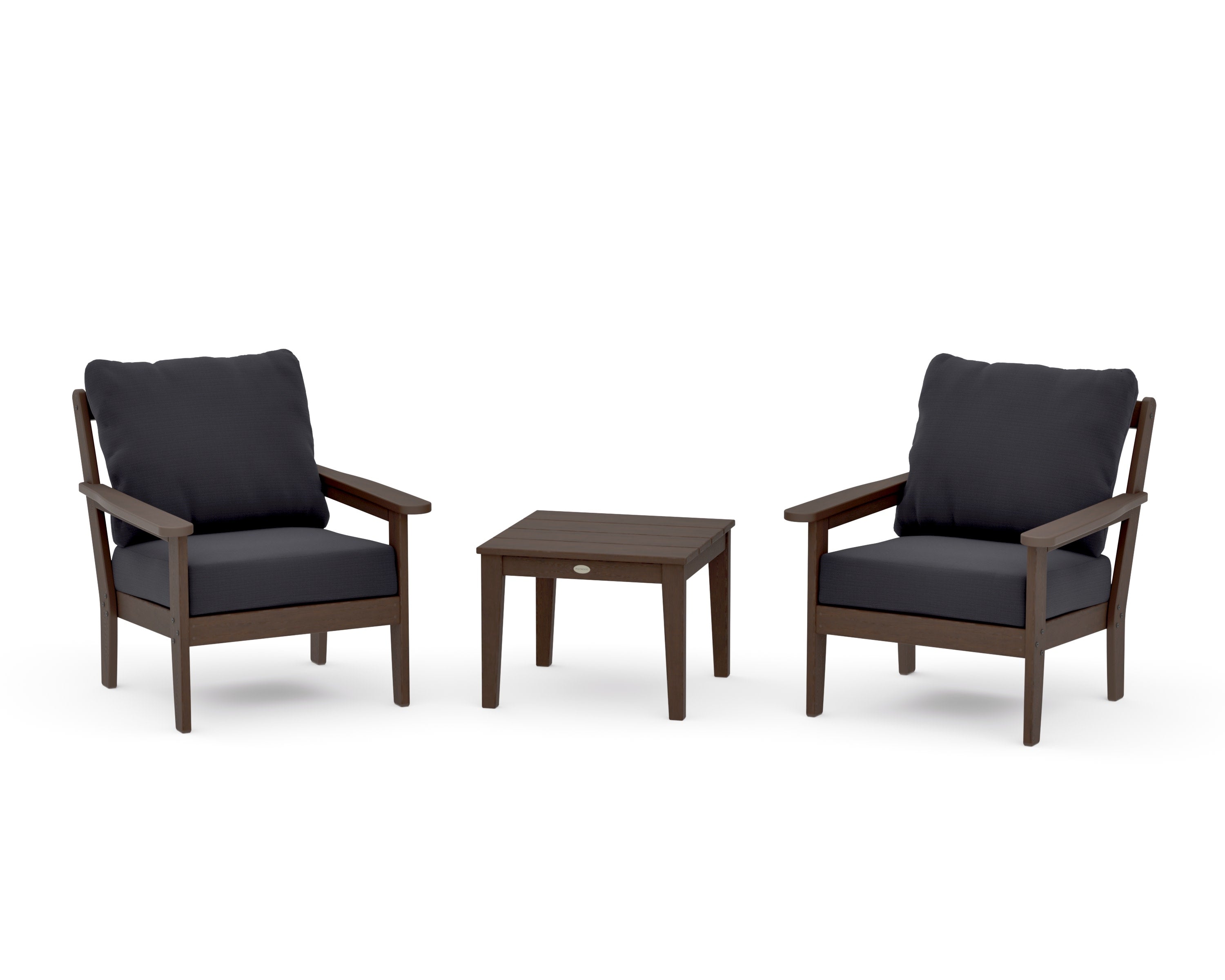 Cottage 3-Piece Deep Seating Set in Kona / Midnight Linen