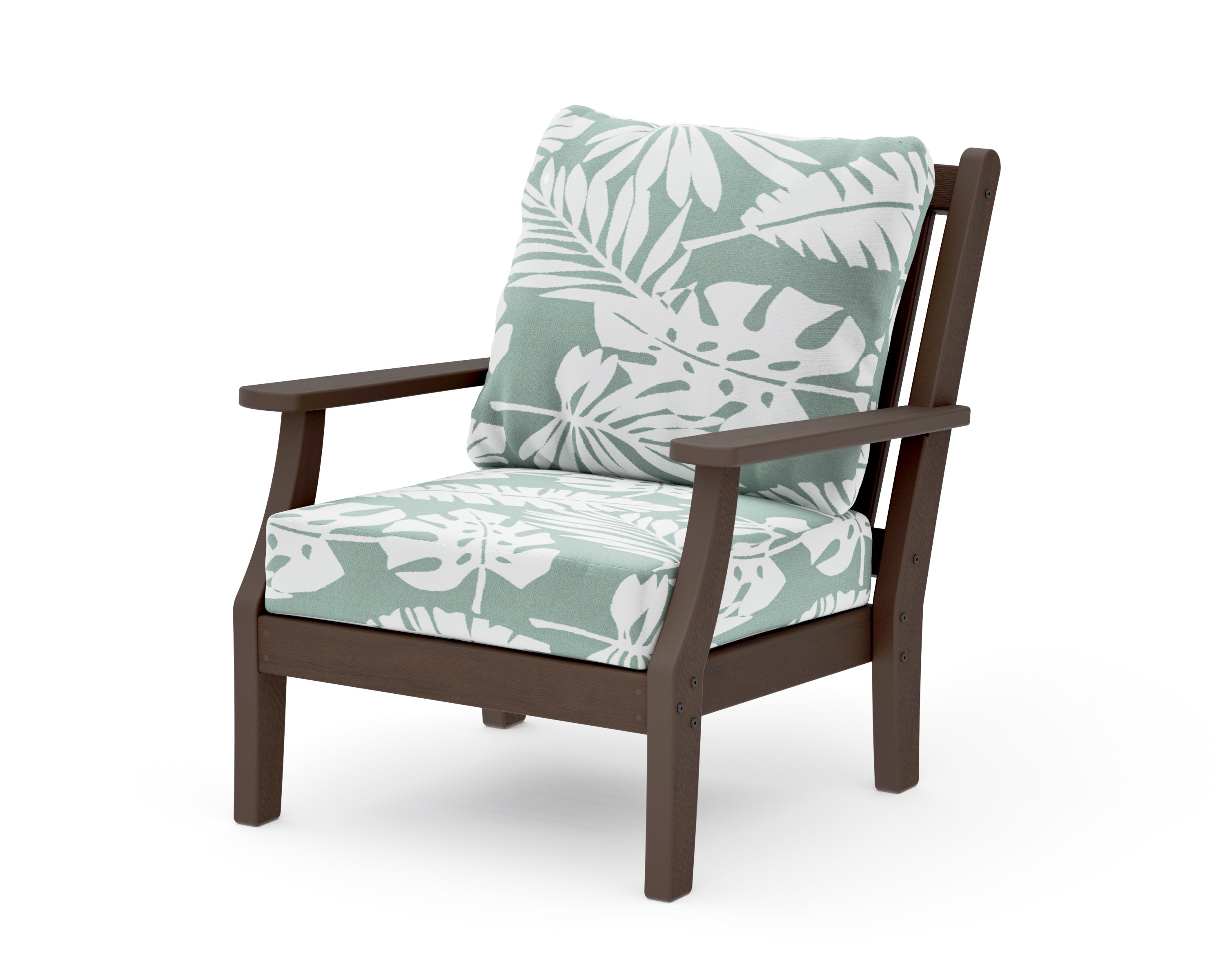 Wovendale Deep Seating Chair in Kona / Leaf Glacier Spa