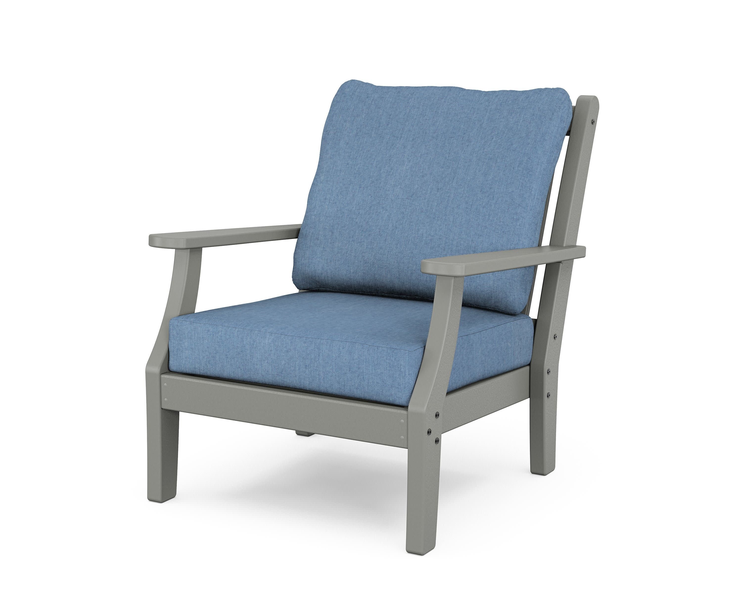 Wovendale Deep Seating Chair in Slate Grey / Sky Blue