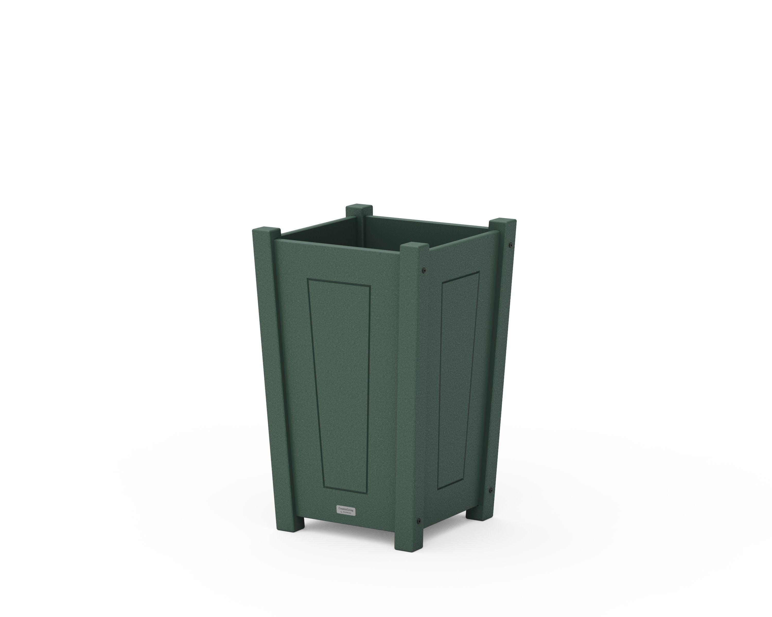 Country Living Tapered Square Short Planter Box in Green
