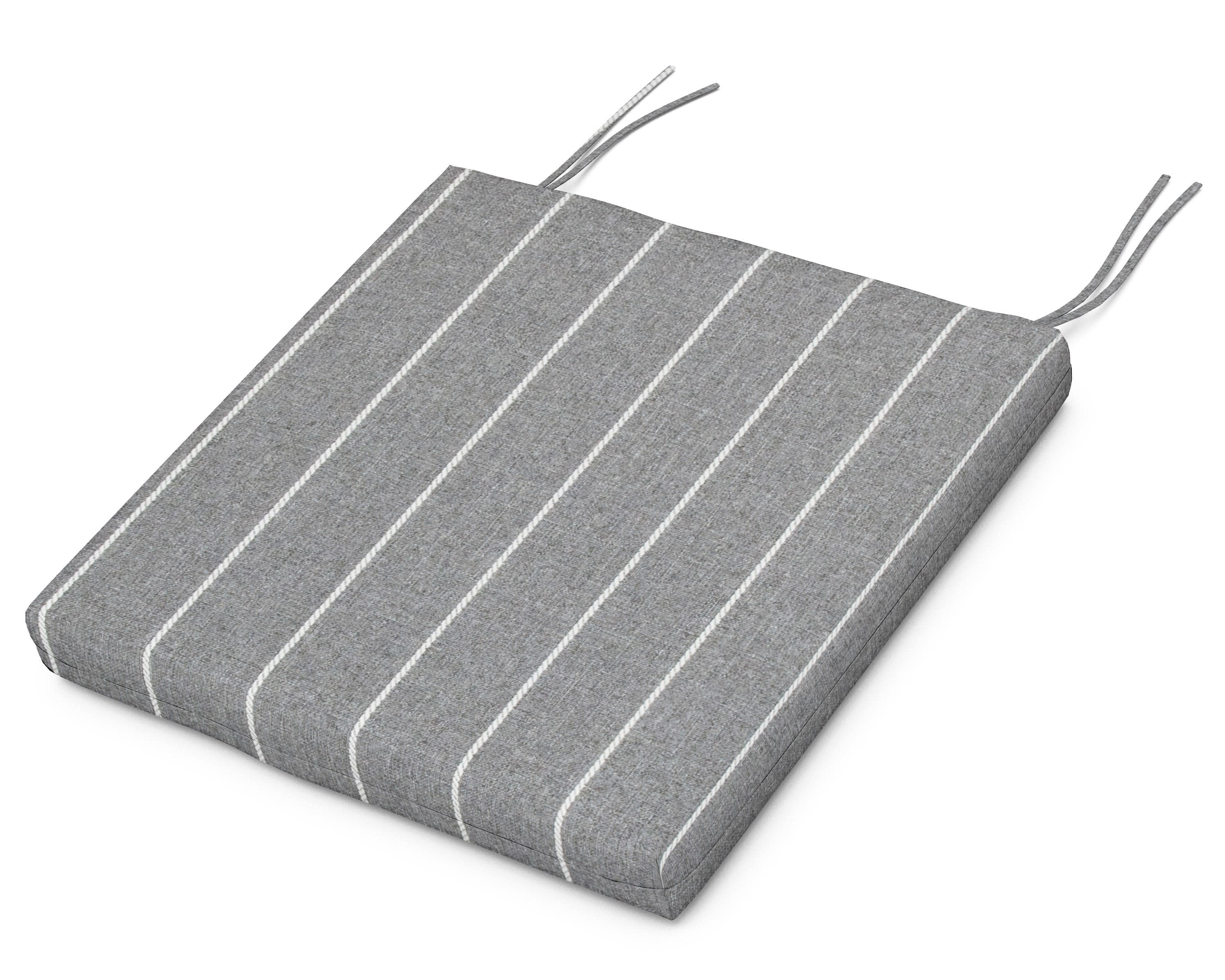 Standard Seat Cushion 17.25"D x 19.25"W x 2.5"H in Pencil Pewter