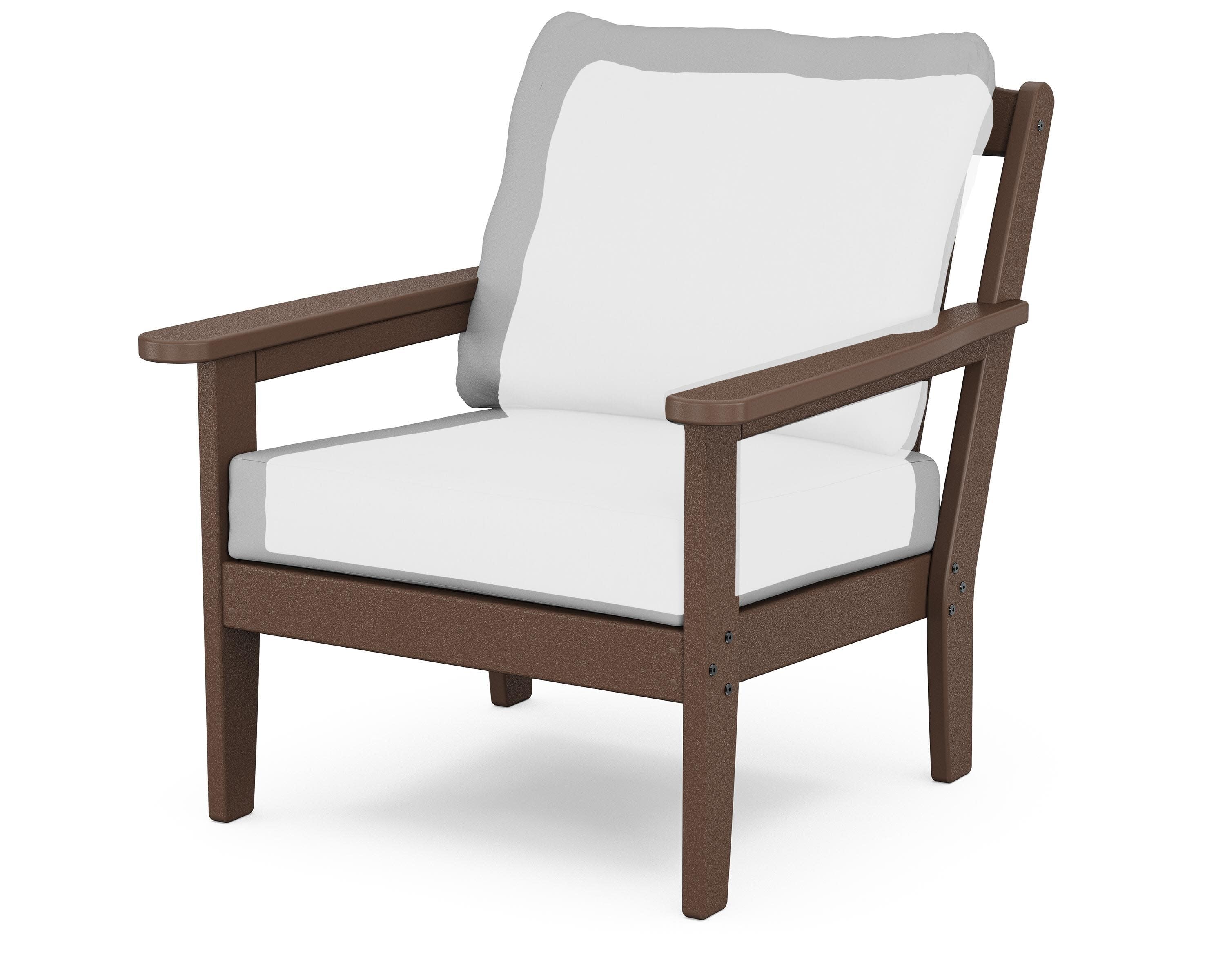 Cottage Deep Seating Chair in Mahogany / Natural