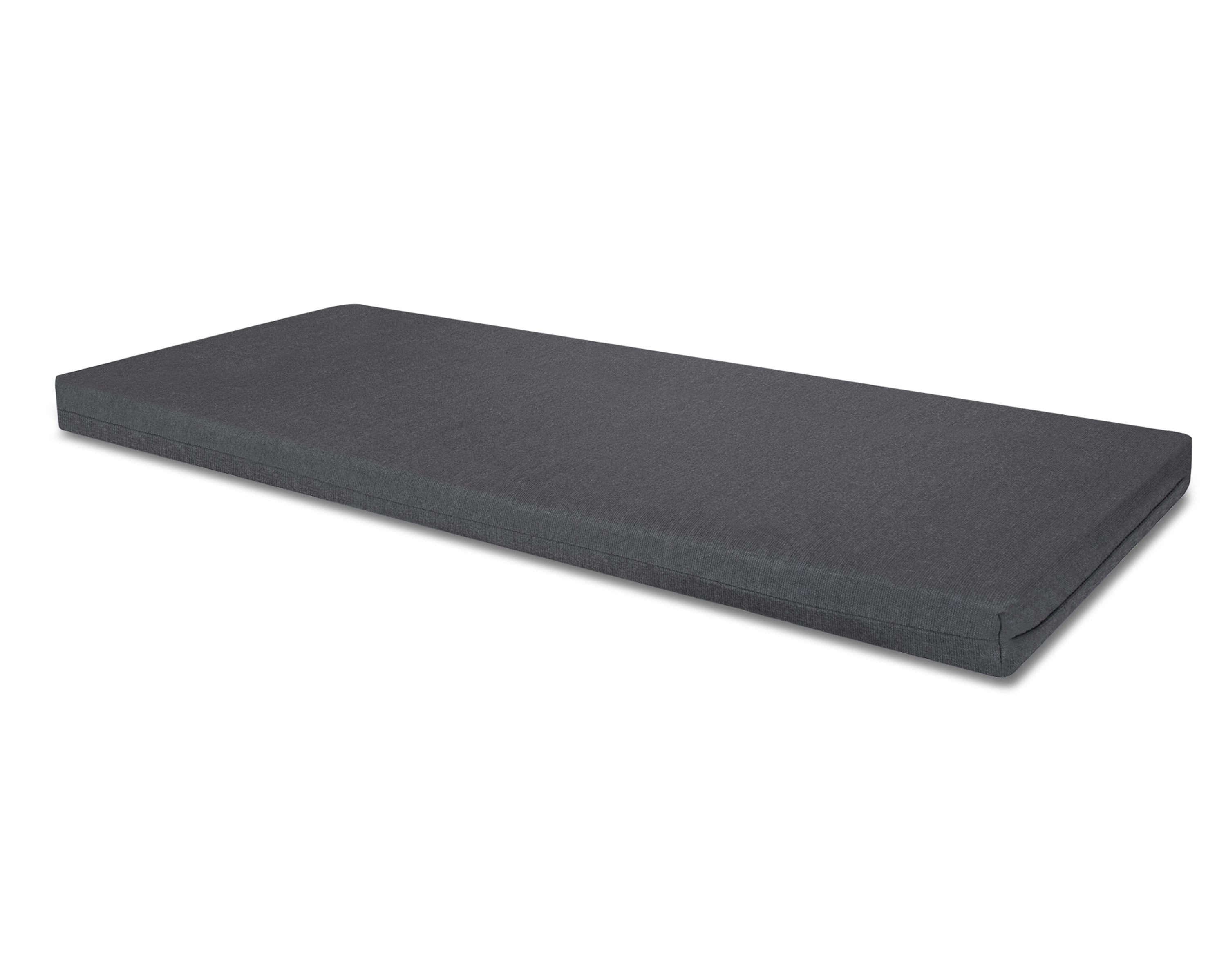 Bench Seat Cushion - 17.5"D x 55"W x 2.5"H in Spectrum Carbon