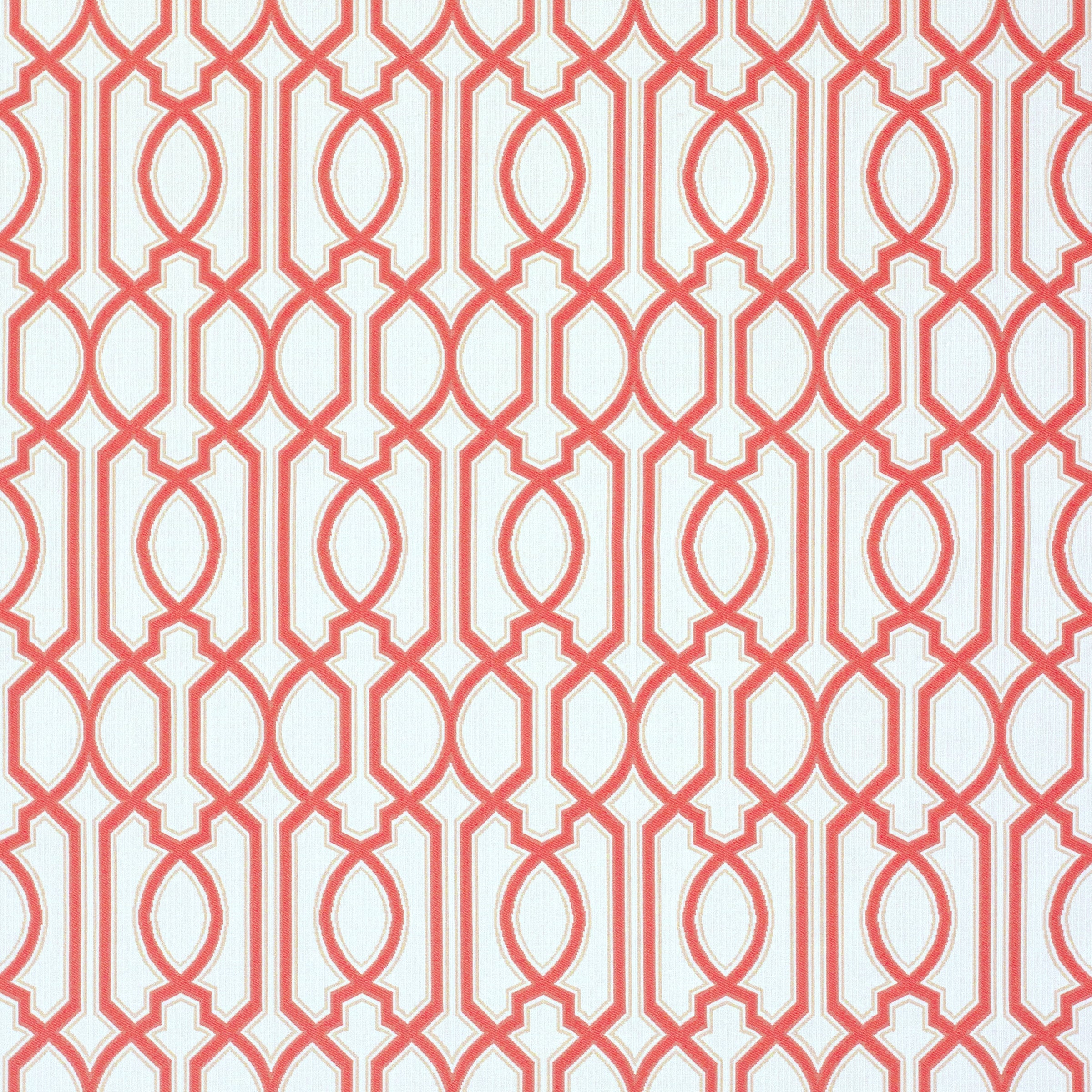 Standard Seat Cushion 17.25"D x 19.25"W x 2.5"H in Chelsey Trellis Coral