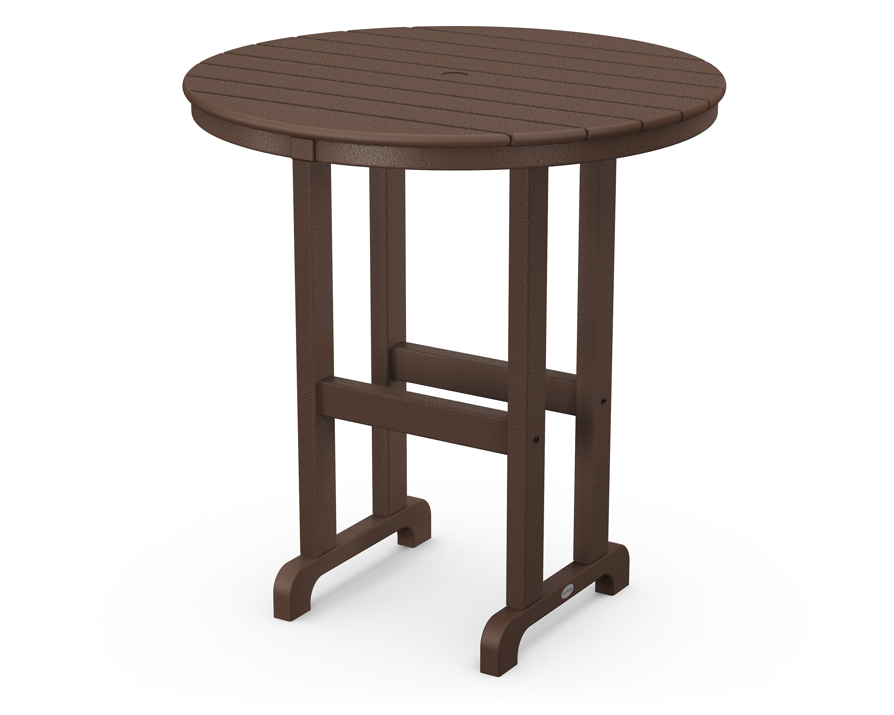 36" Round Farmhouse Counter Table in Mahogany