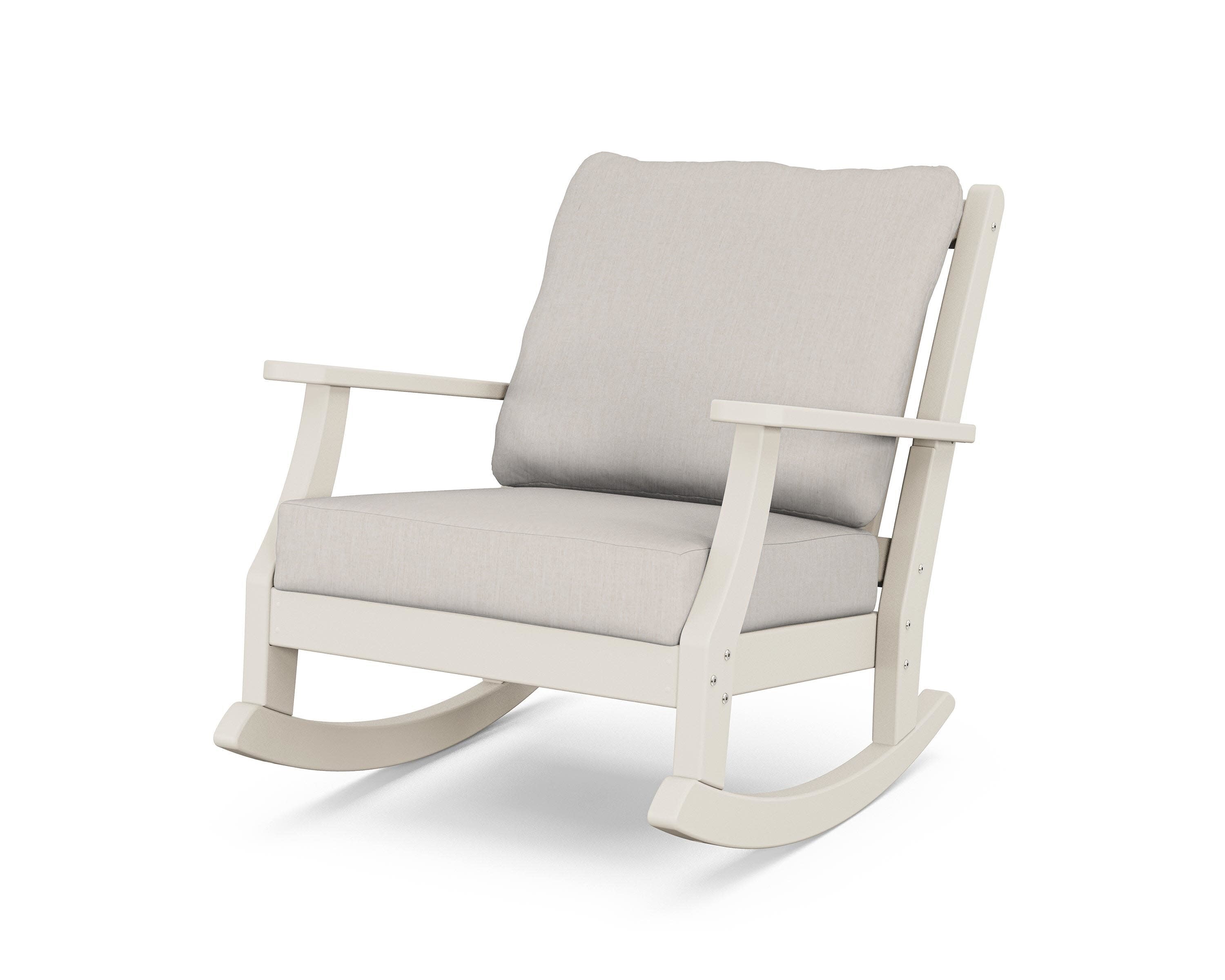 Wovendale Deep Seating Rocking Chair in Sand / Cast Ash