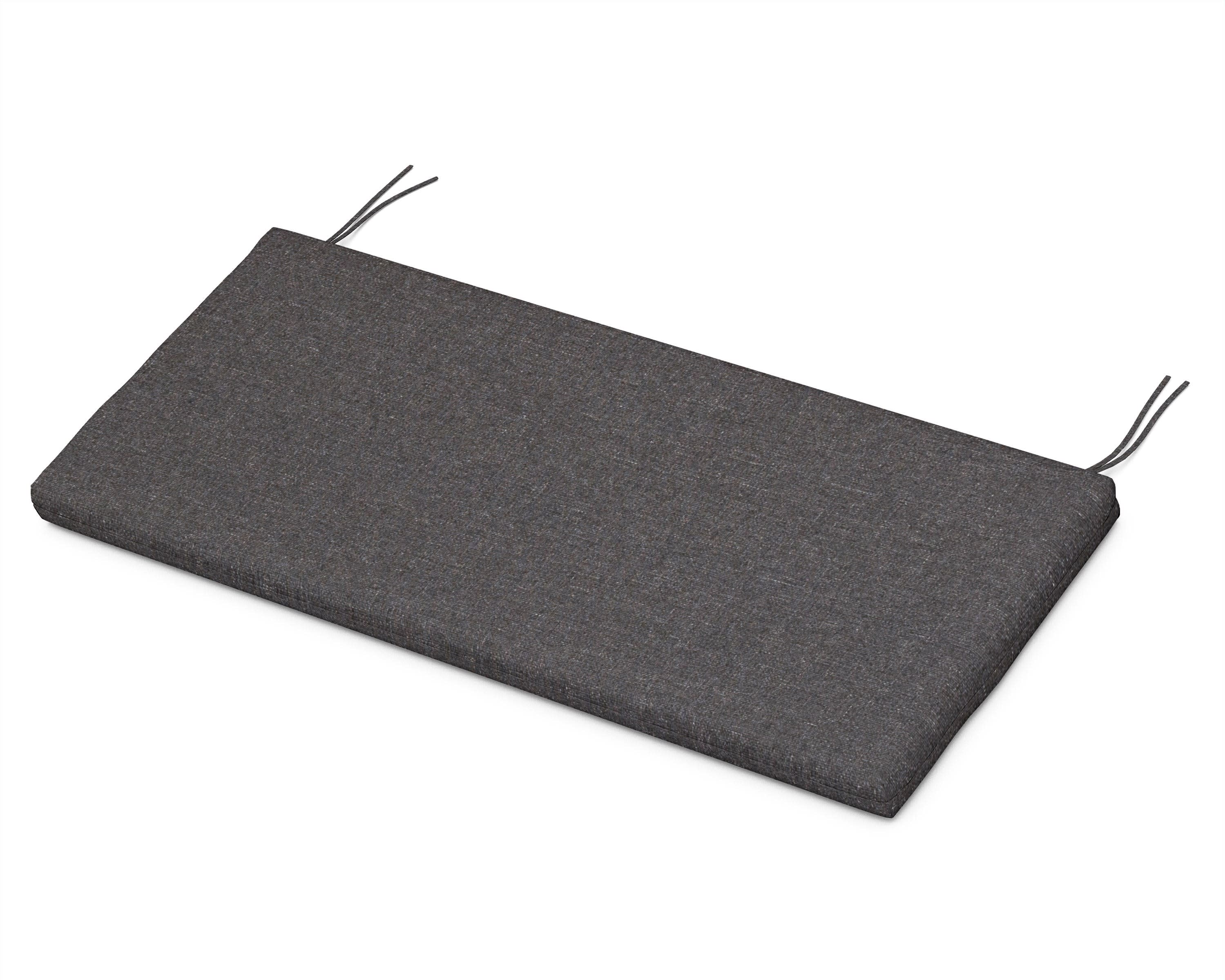 Bench Seat Cushion - 18.5"D x 43.5"W x 2.5"H in Ash Charcoal