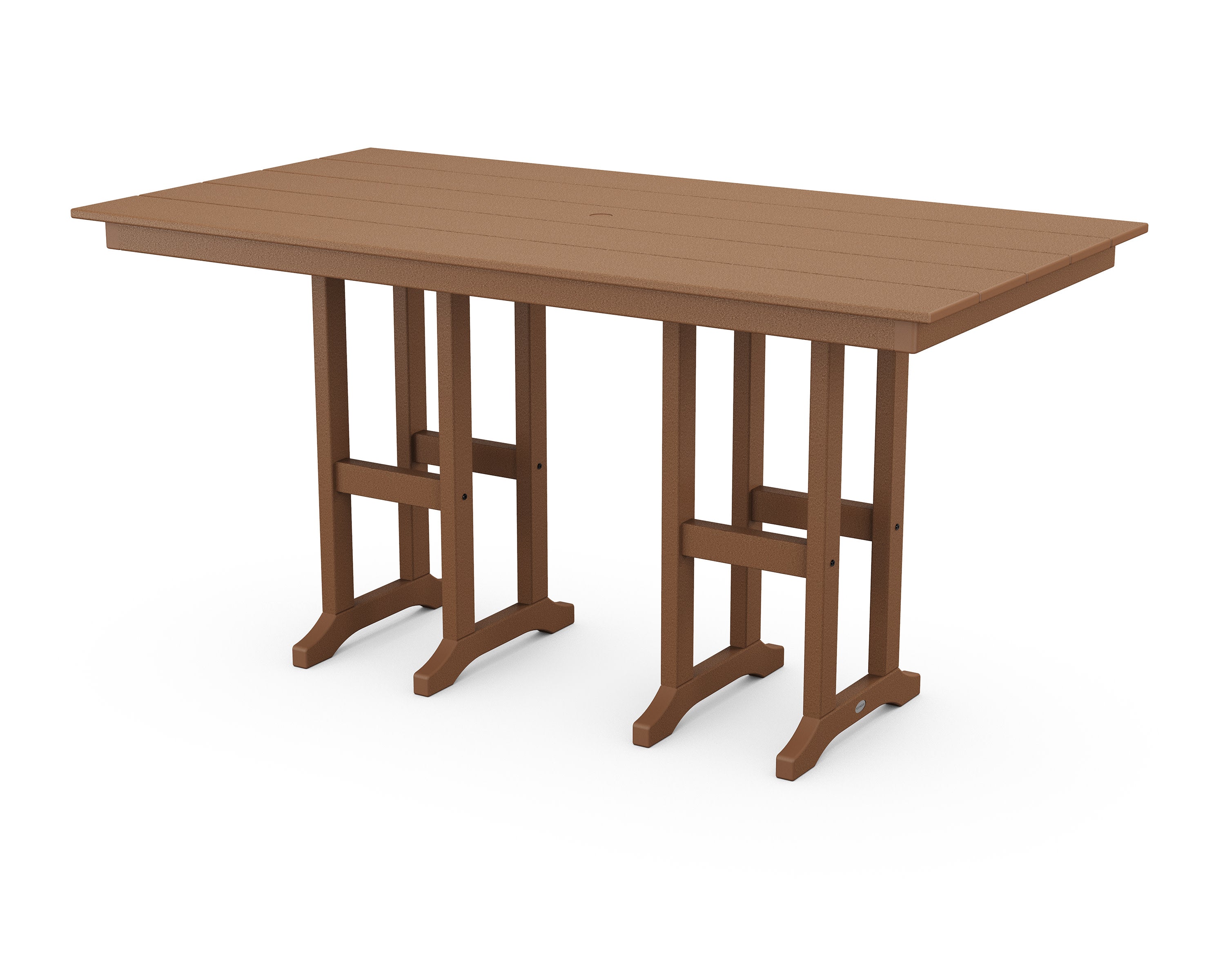 Farmhouse 37" x 72" Counter Table in Teak