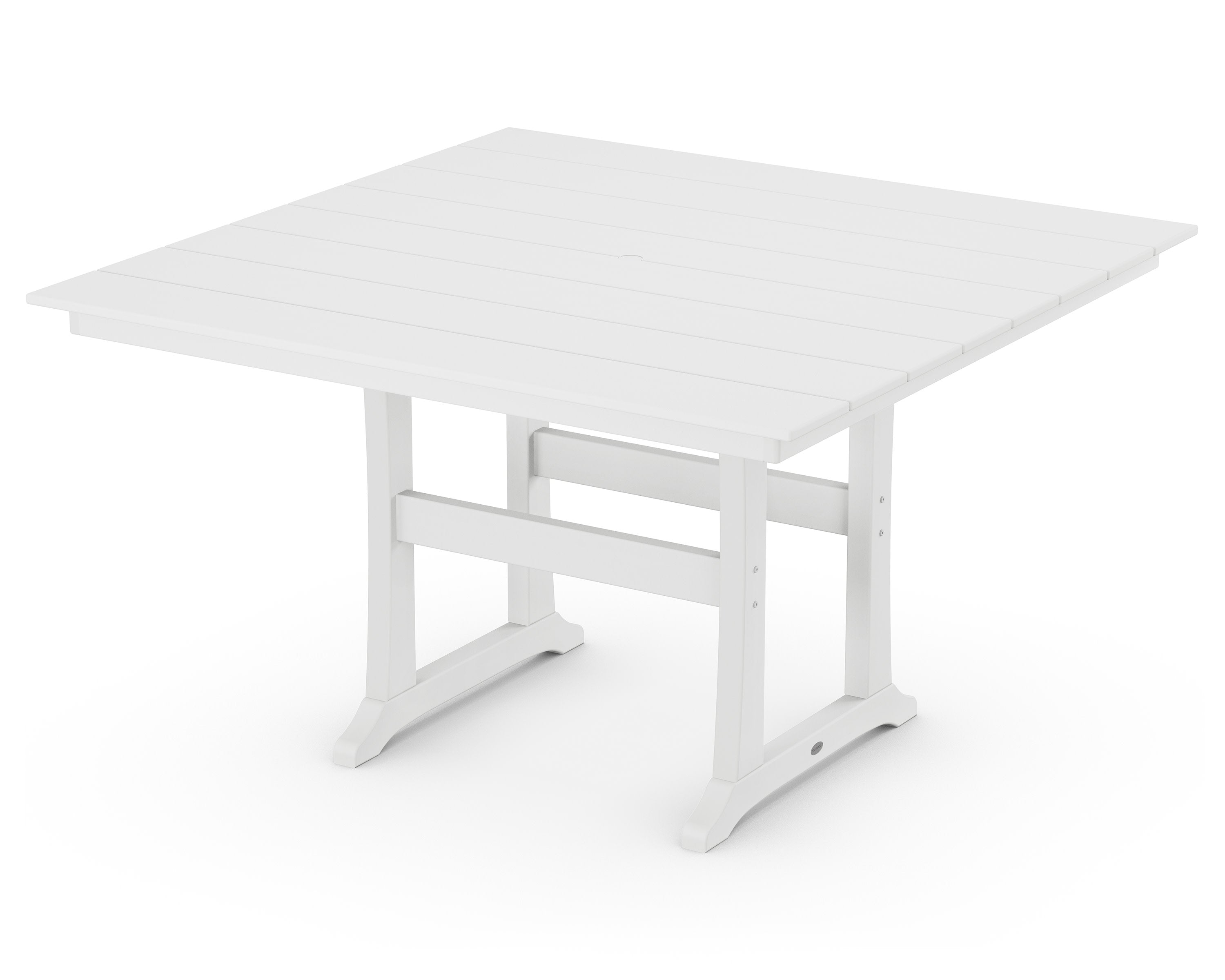 Farmhouse Trestle 59" Counter Table in White