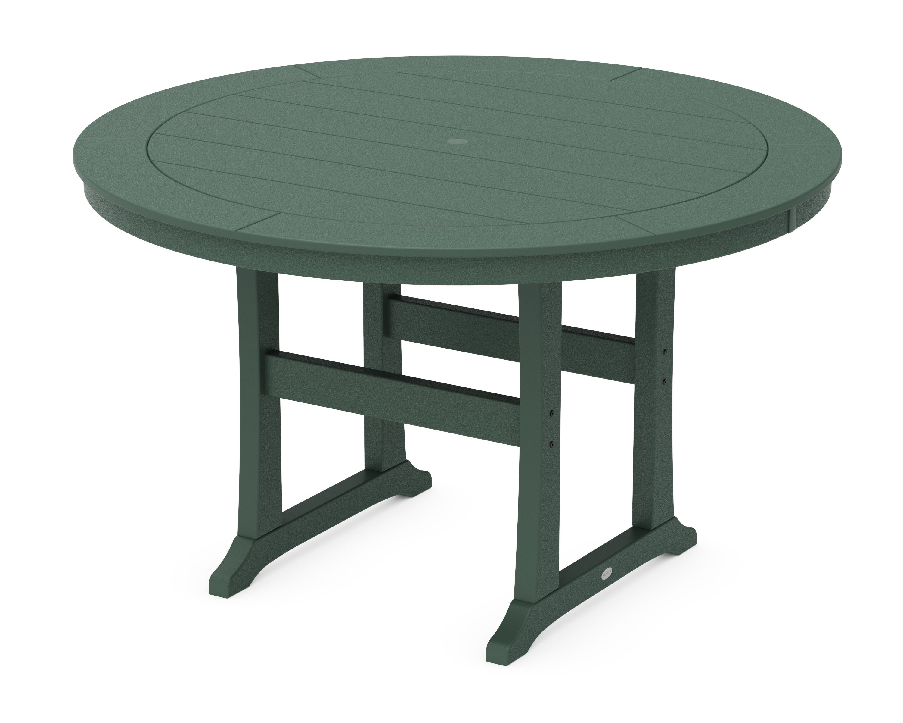 Nautical Trestle 60" Round Counter Table in Green