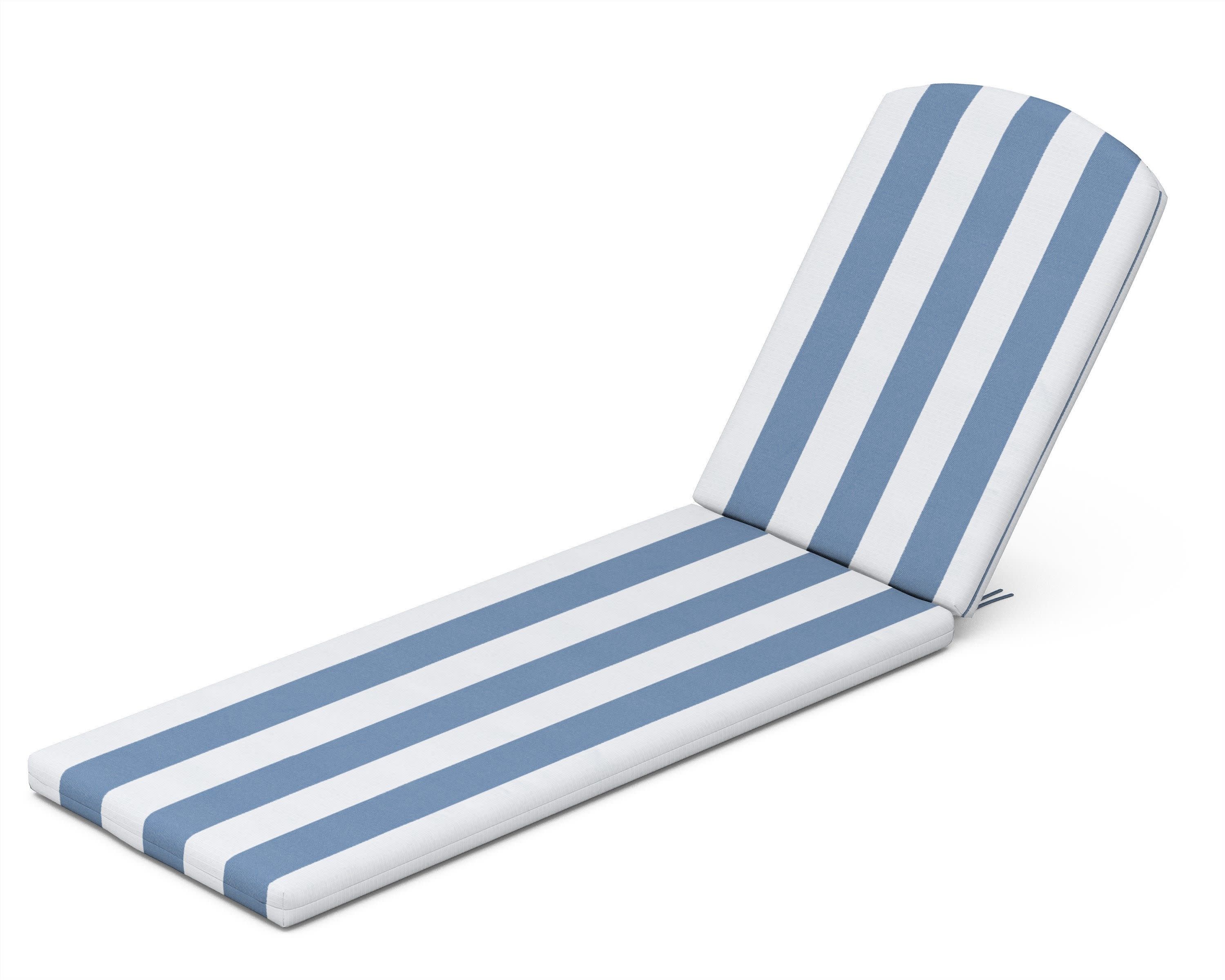 Chaise Cushion in Cabana Stripe Sky Blue