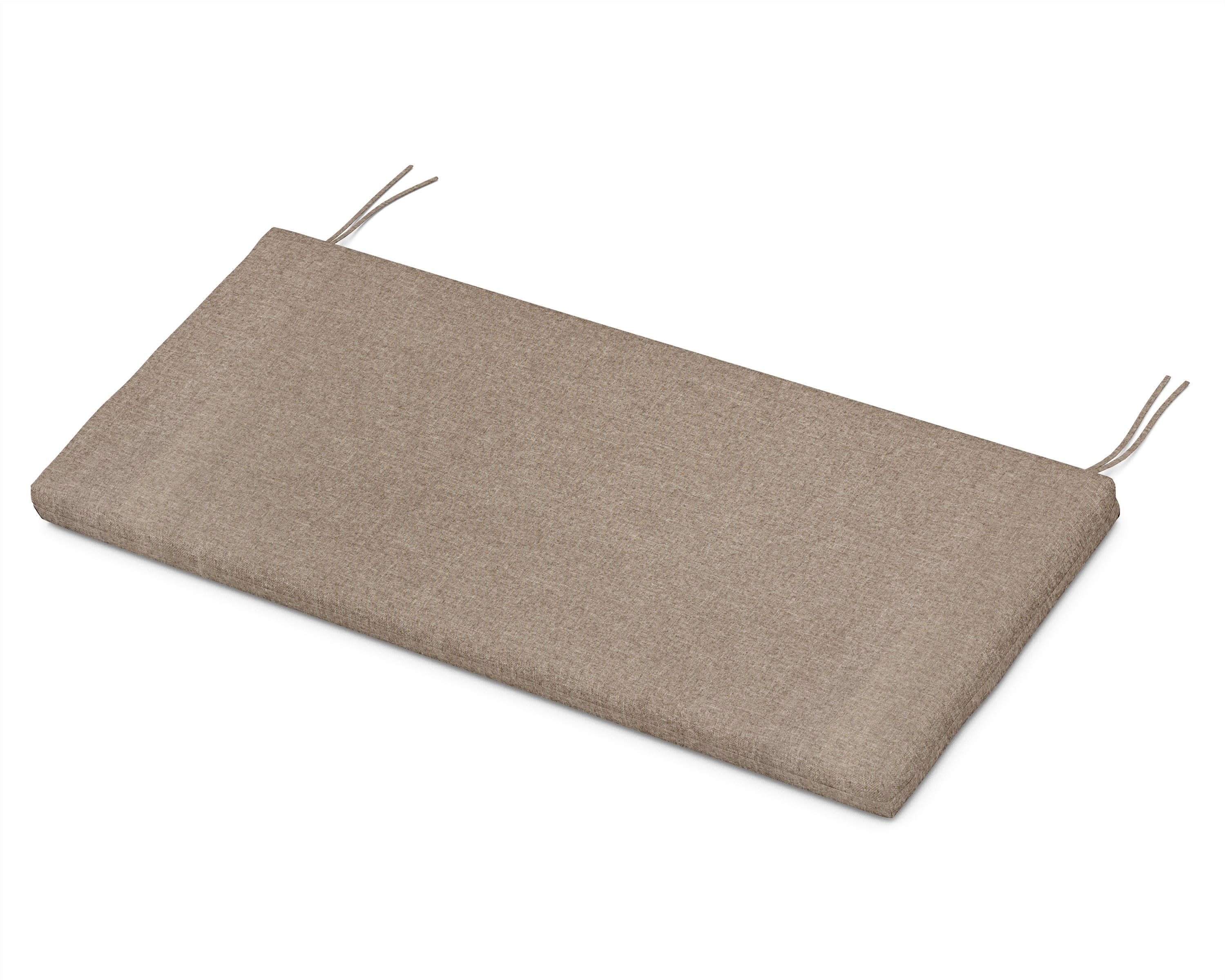 Bench Seat Cushion - 18.5"D x 43.5"W x 2.5"H in Spiced Burlap