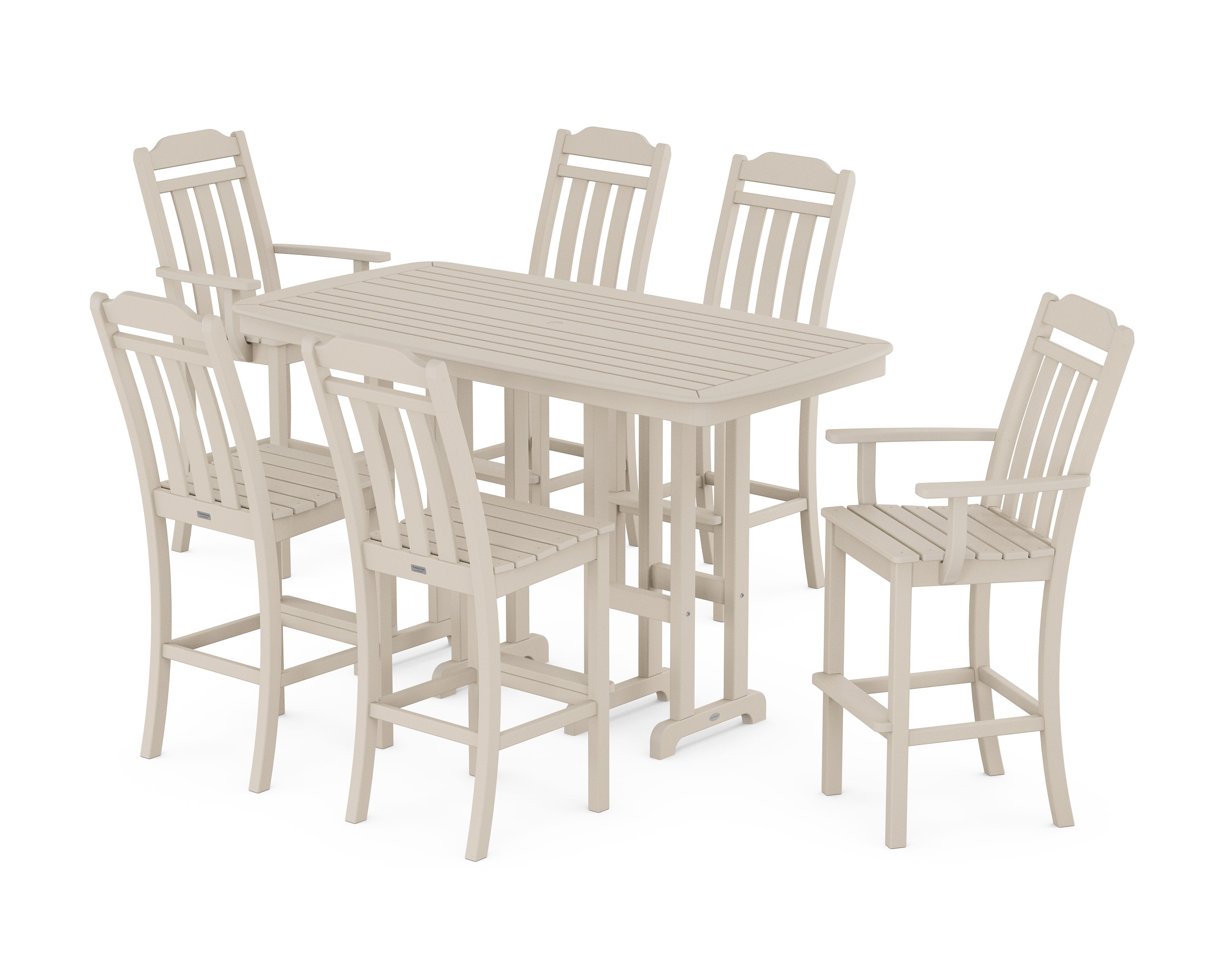Cottage 7-Piece Bar Set in Sand