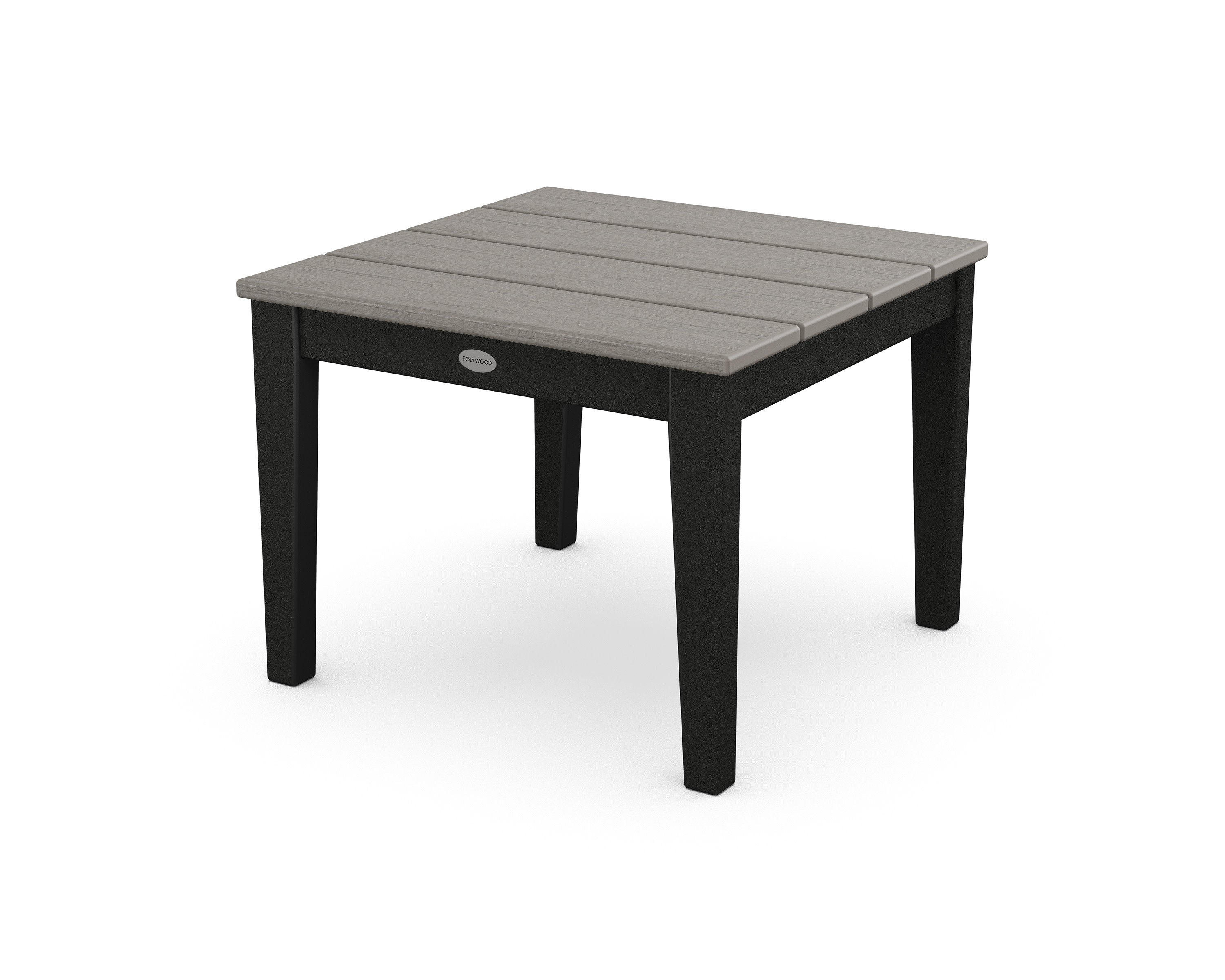 Newport 22" End Table in Black / Driftwood
