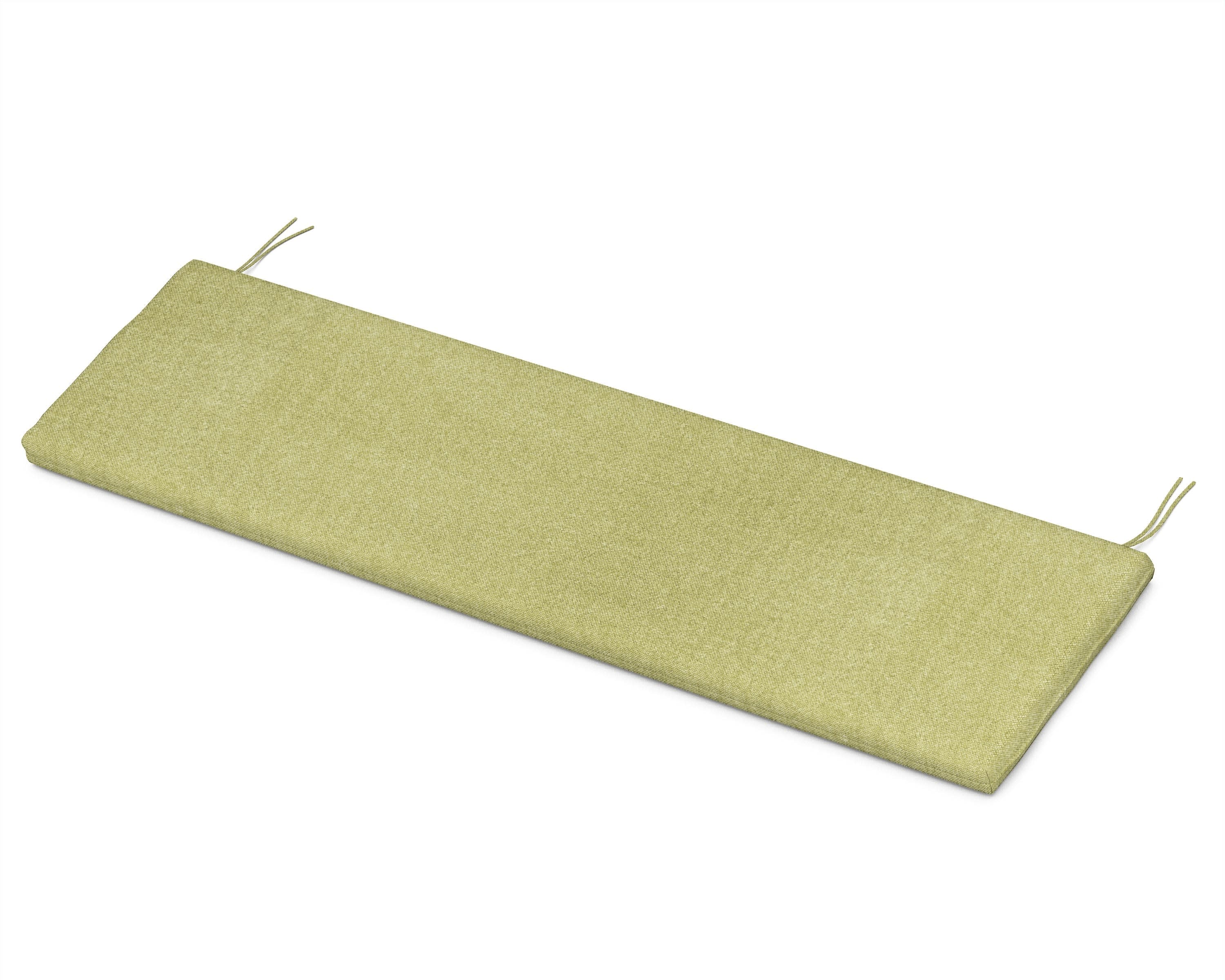 Bench Seat Cushion - 17.5"D x 55"W x 2.5"H in Chartreuse Boucle