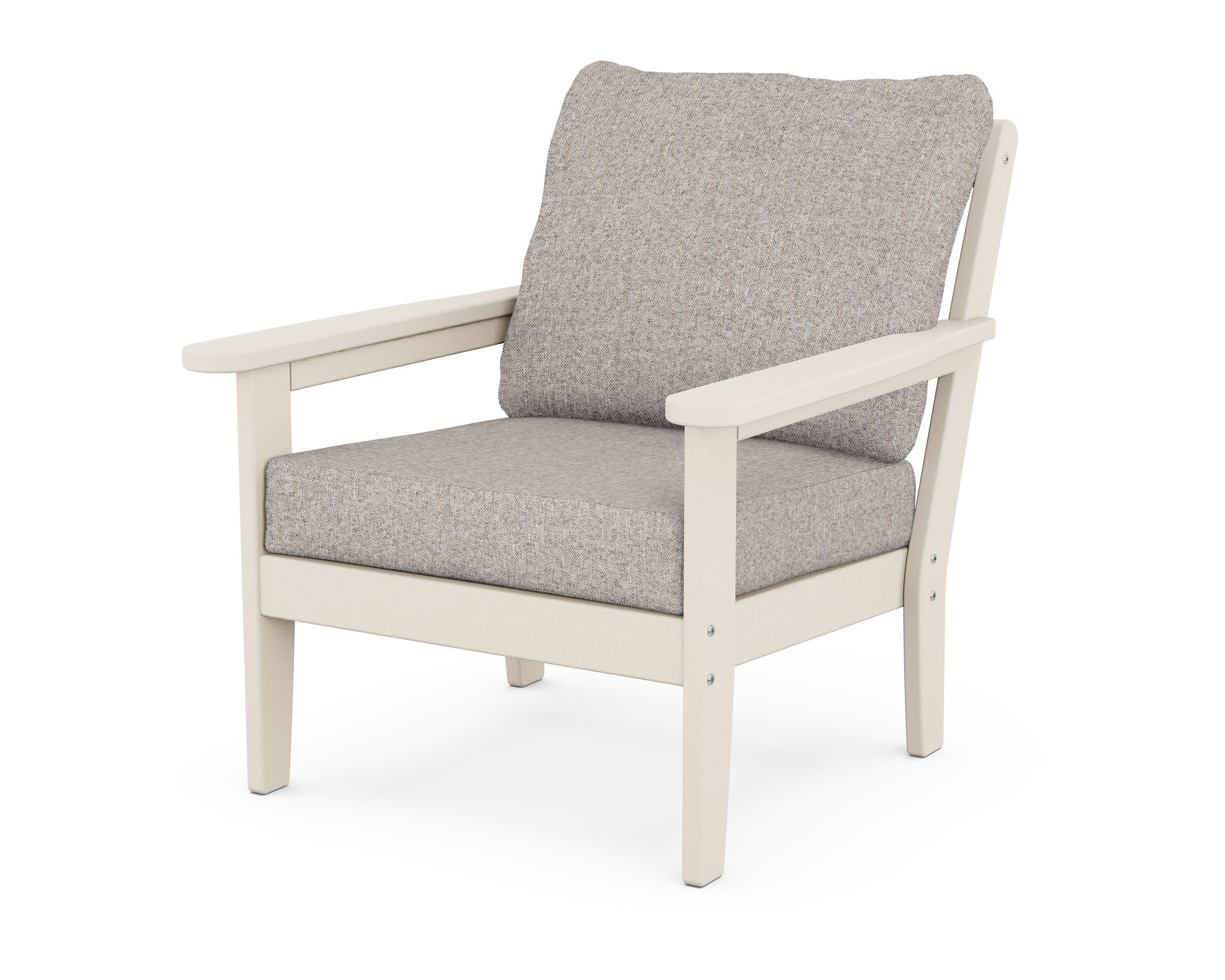 Cottage Deep Seating Chair in Sand / Weathered Tweed