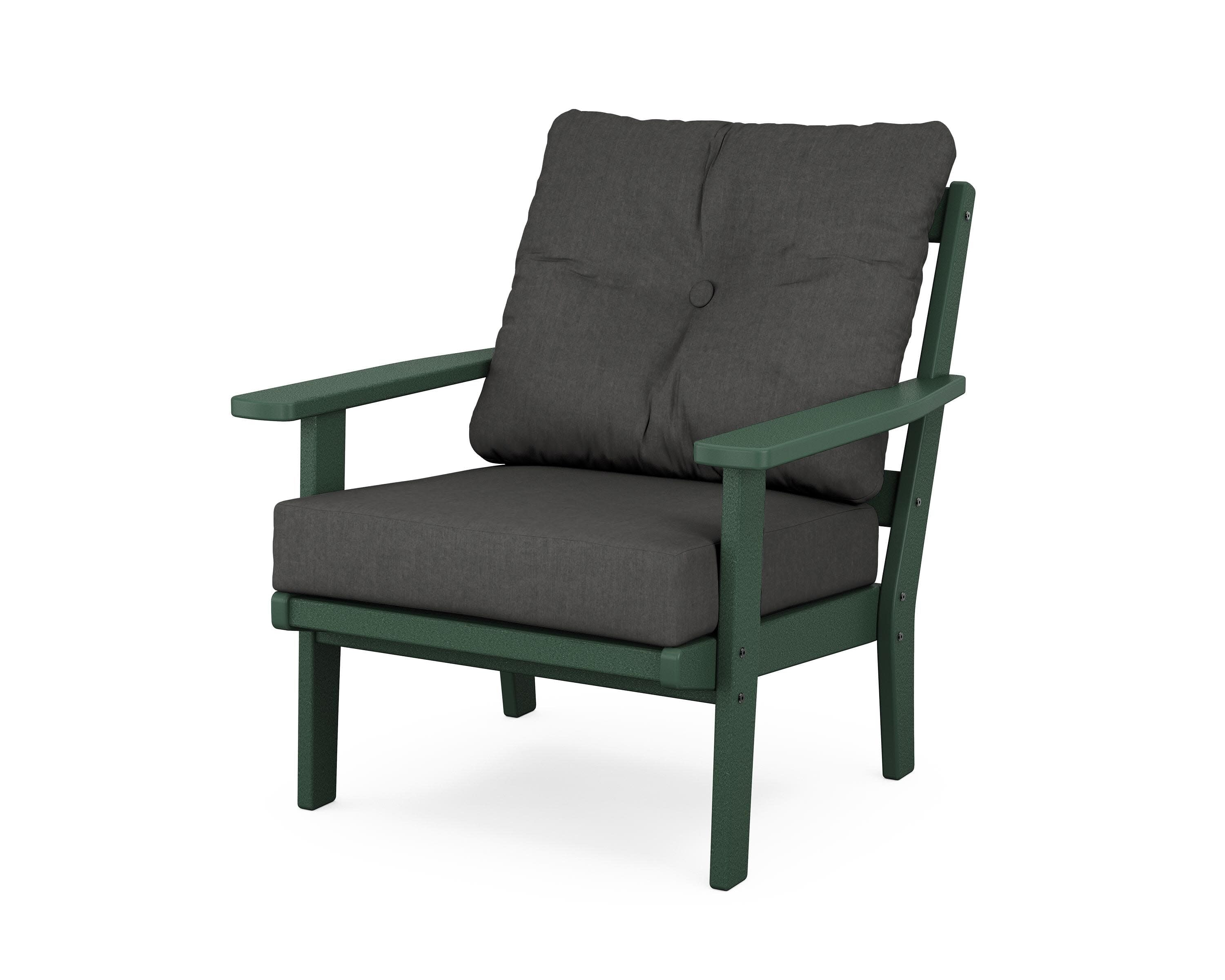 Prairie Deep Seating Chair in Green / Spectrum Carbon