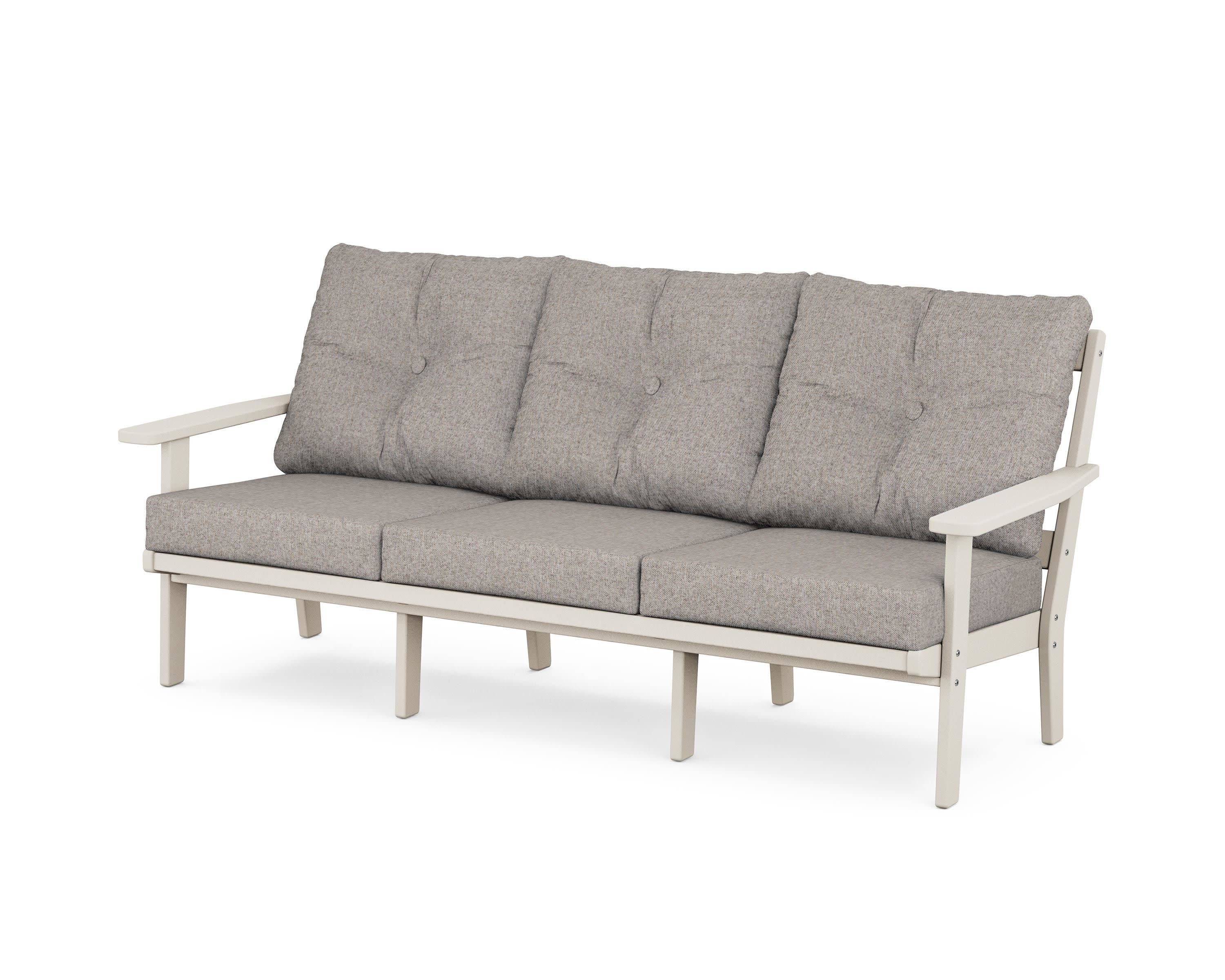 PrairieDeep Seating Sofa in Sand / Weathered Tweed
