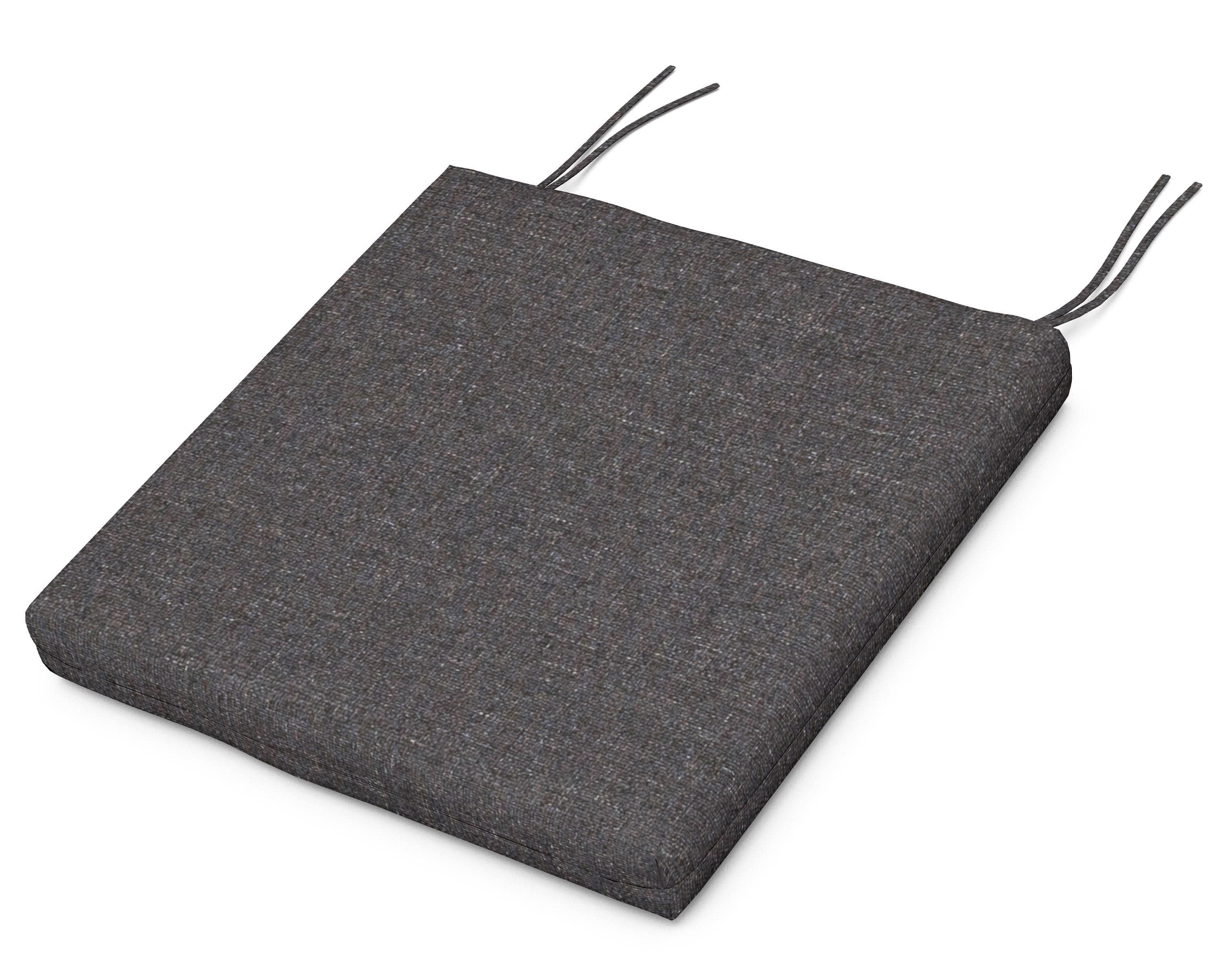 Seat Cushion - 18.5"D x 21"W x 2.5"H in Ash Charcoal